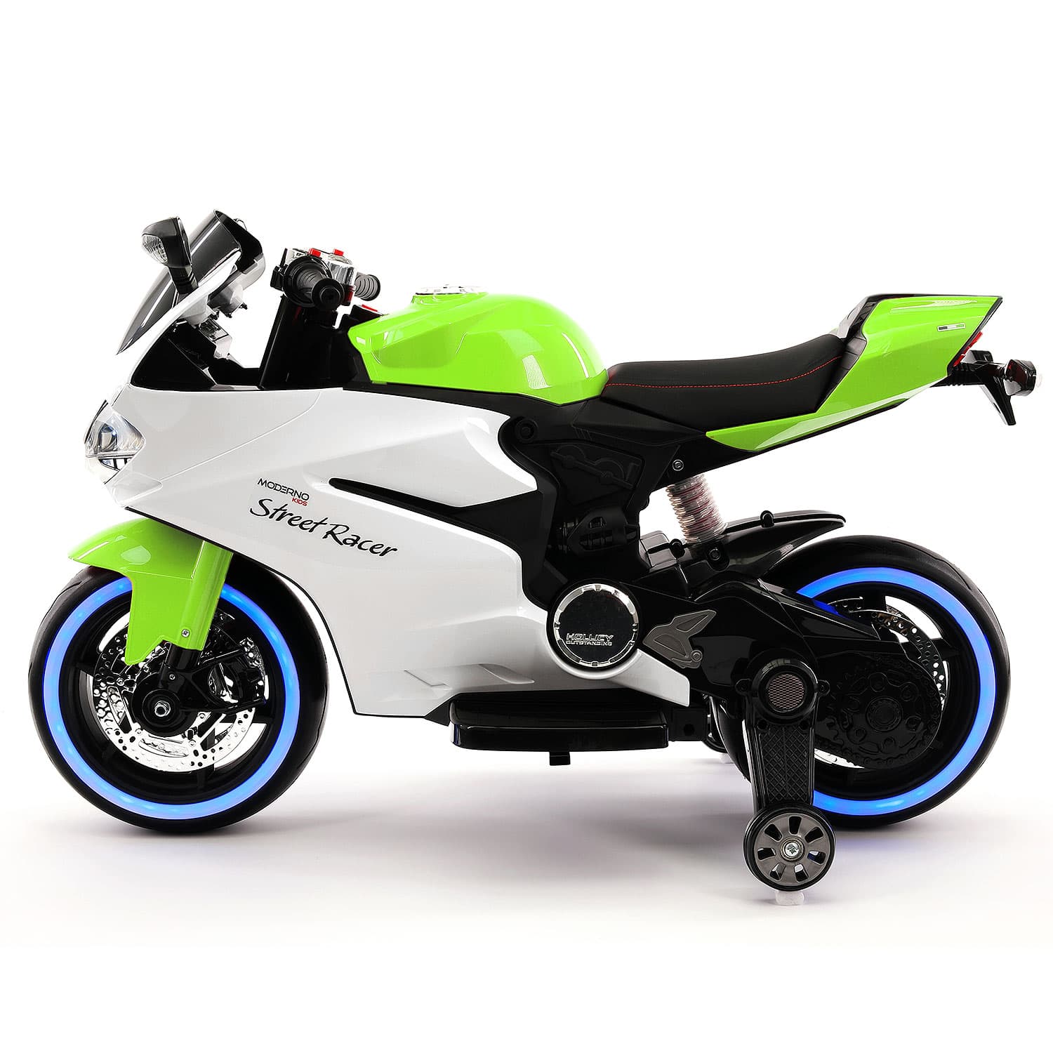 Street Racer 12v Electric Kids Ride-on Motorcycle | Green