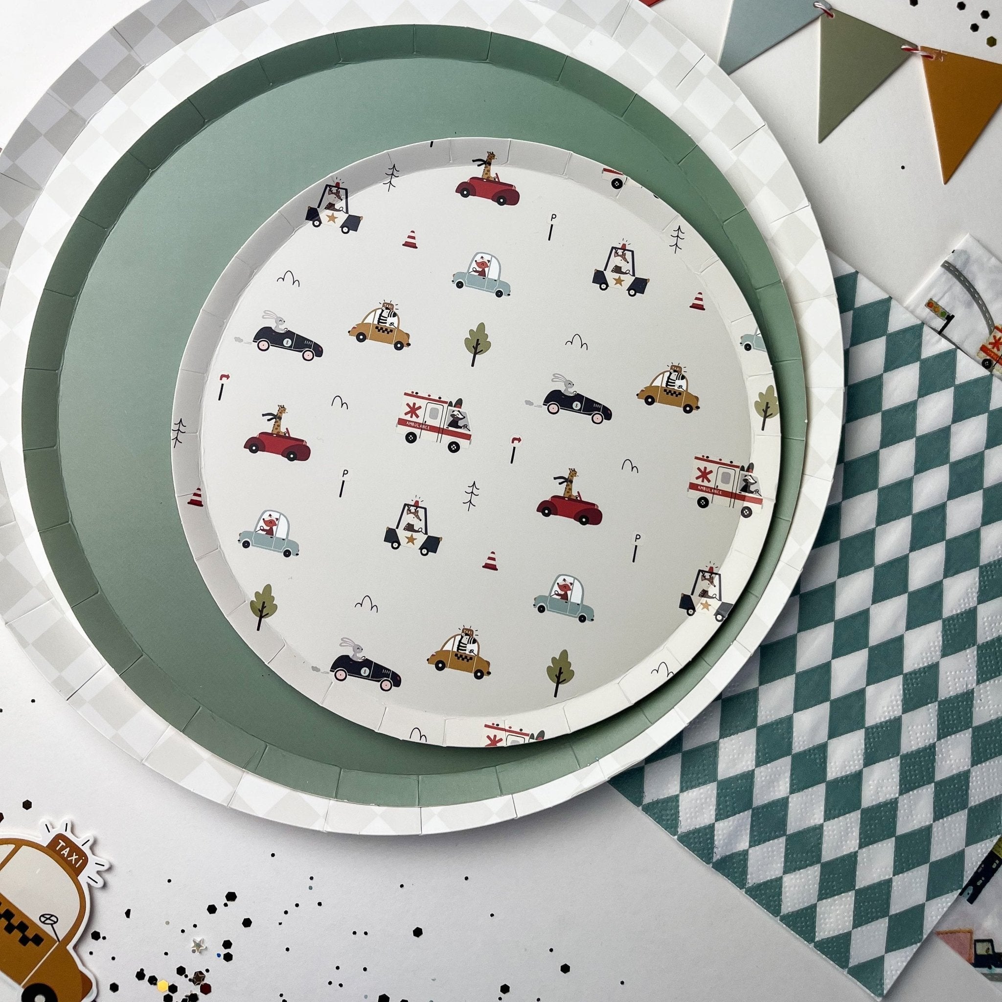 Green Bavarian Check Large Napkin (set Of 16)