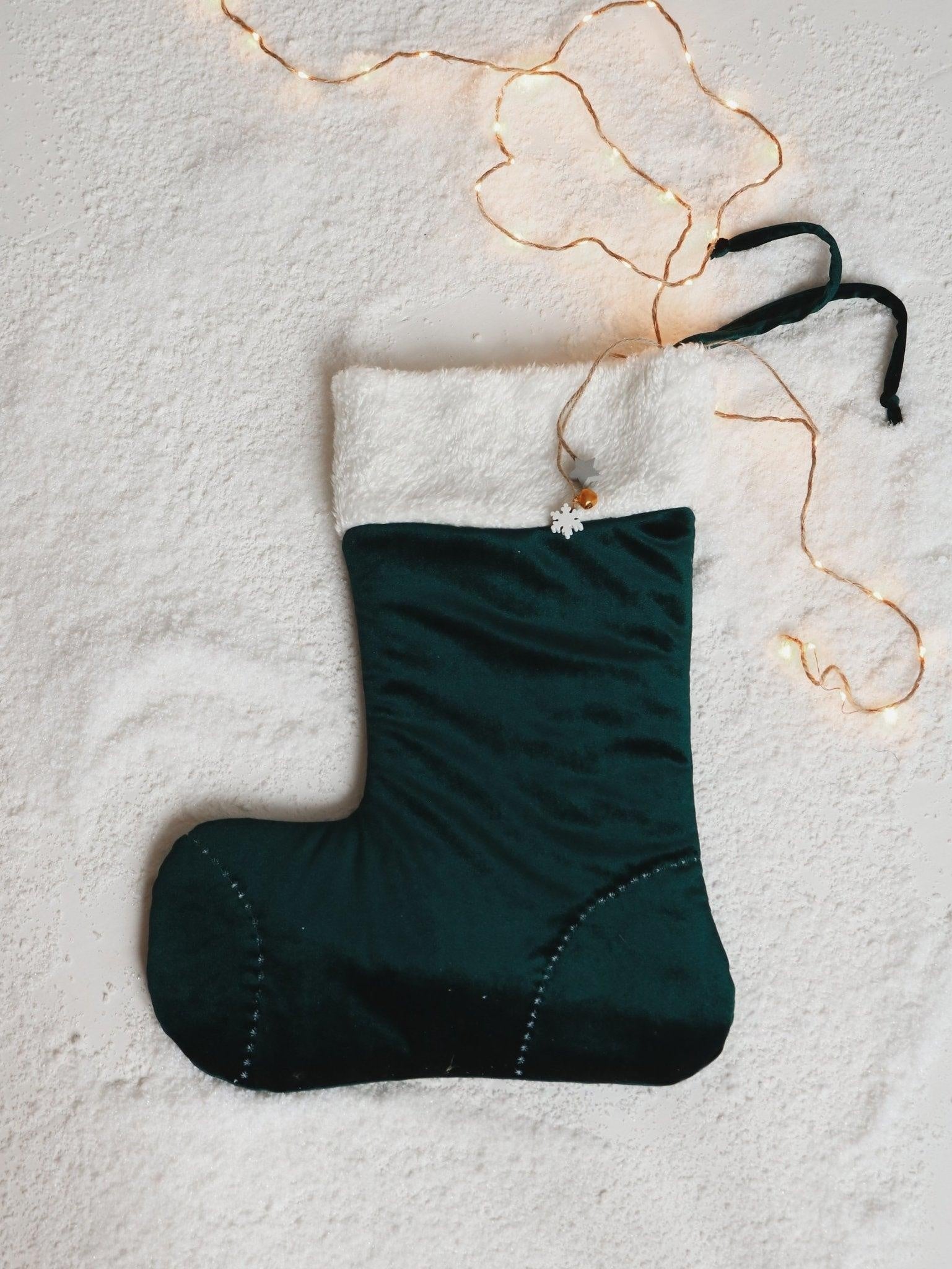 Green Candy Christmas Stocking