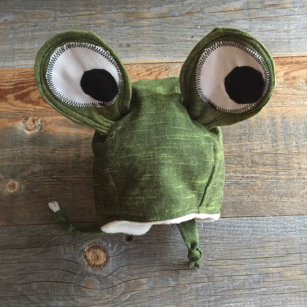 Ear Hat In Green Frog