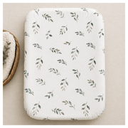 Bamboo Changing Pad Cover - Green Leaves