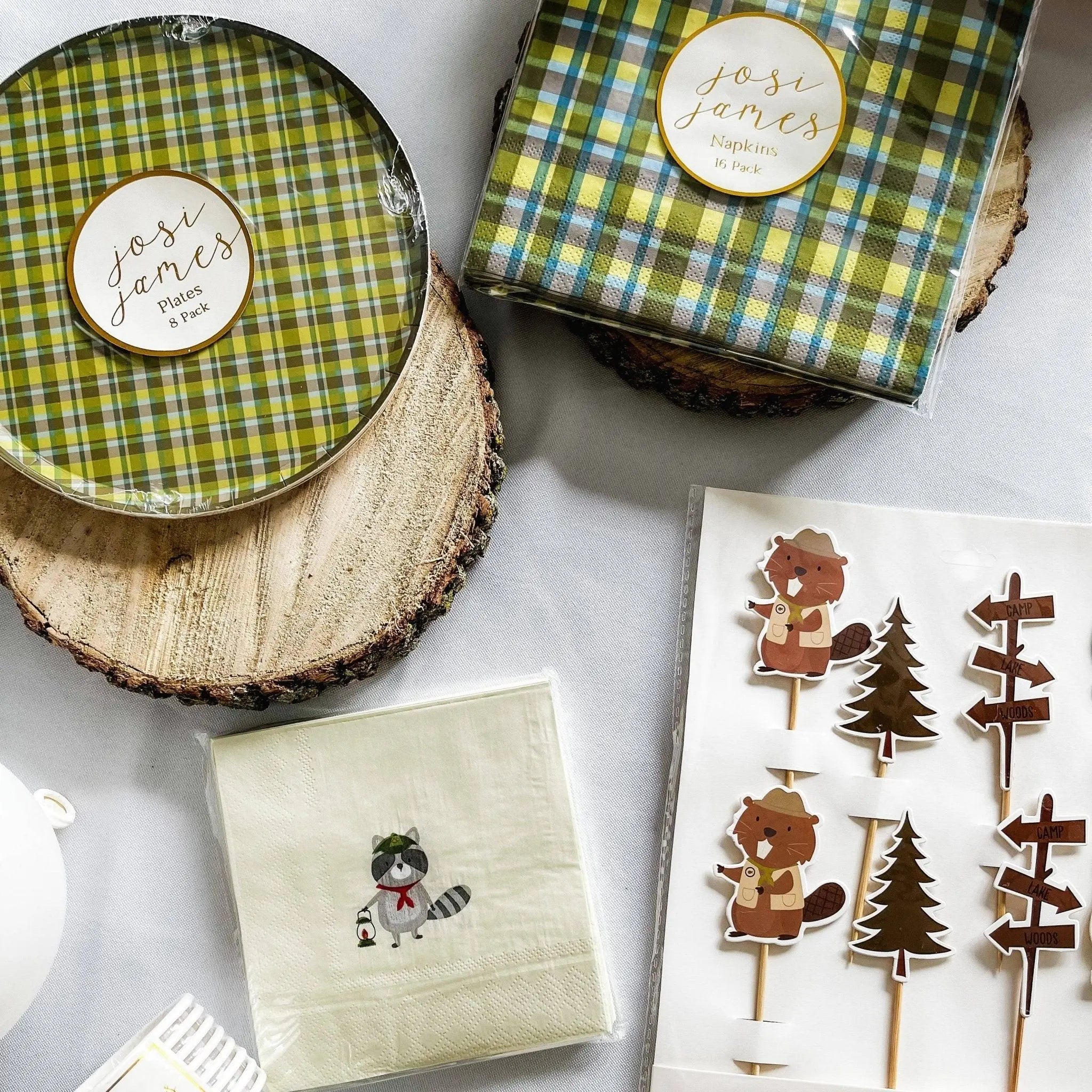Green Plaid Small Plate