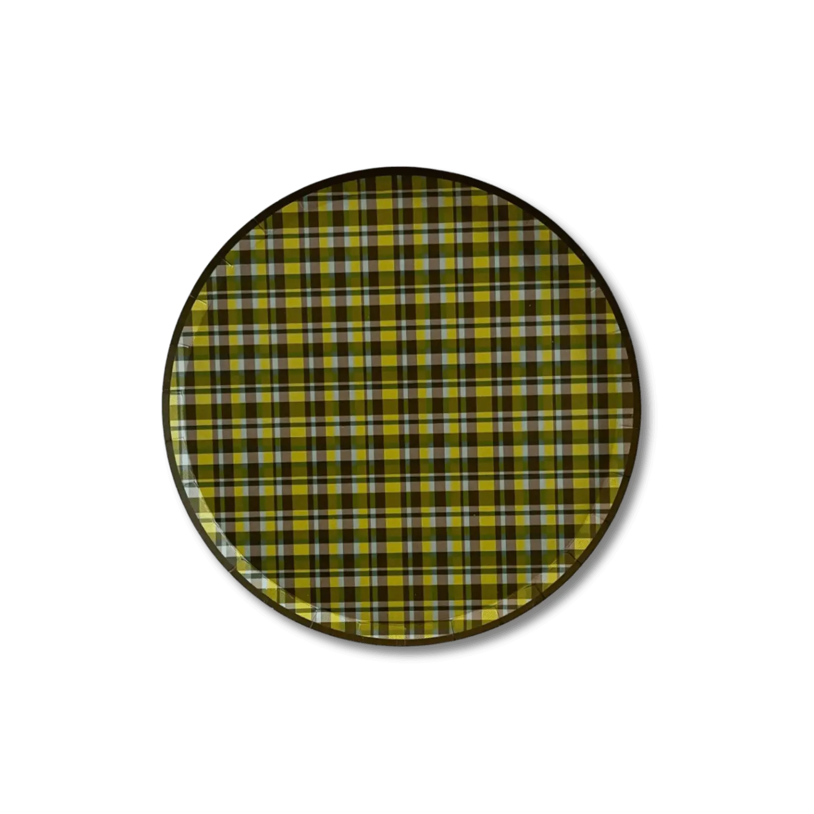 Green Plaid Small Plate