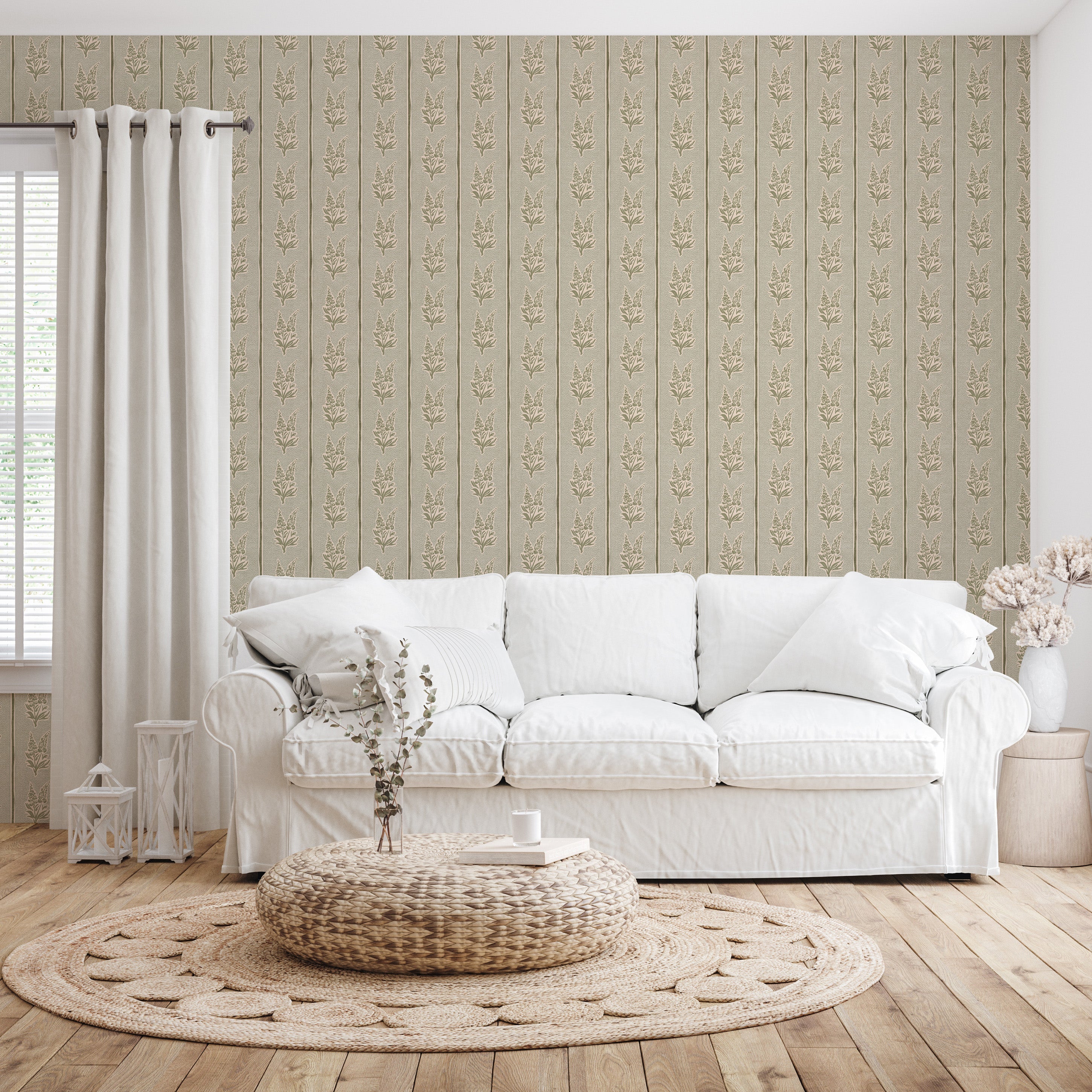 Lupine Wallpaper By Caroline Rausch Design