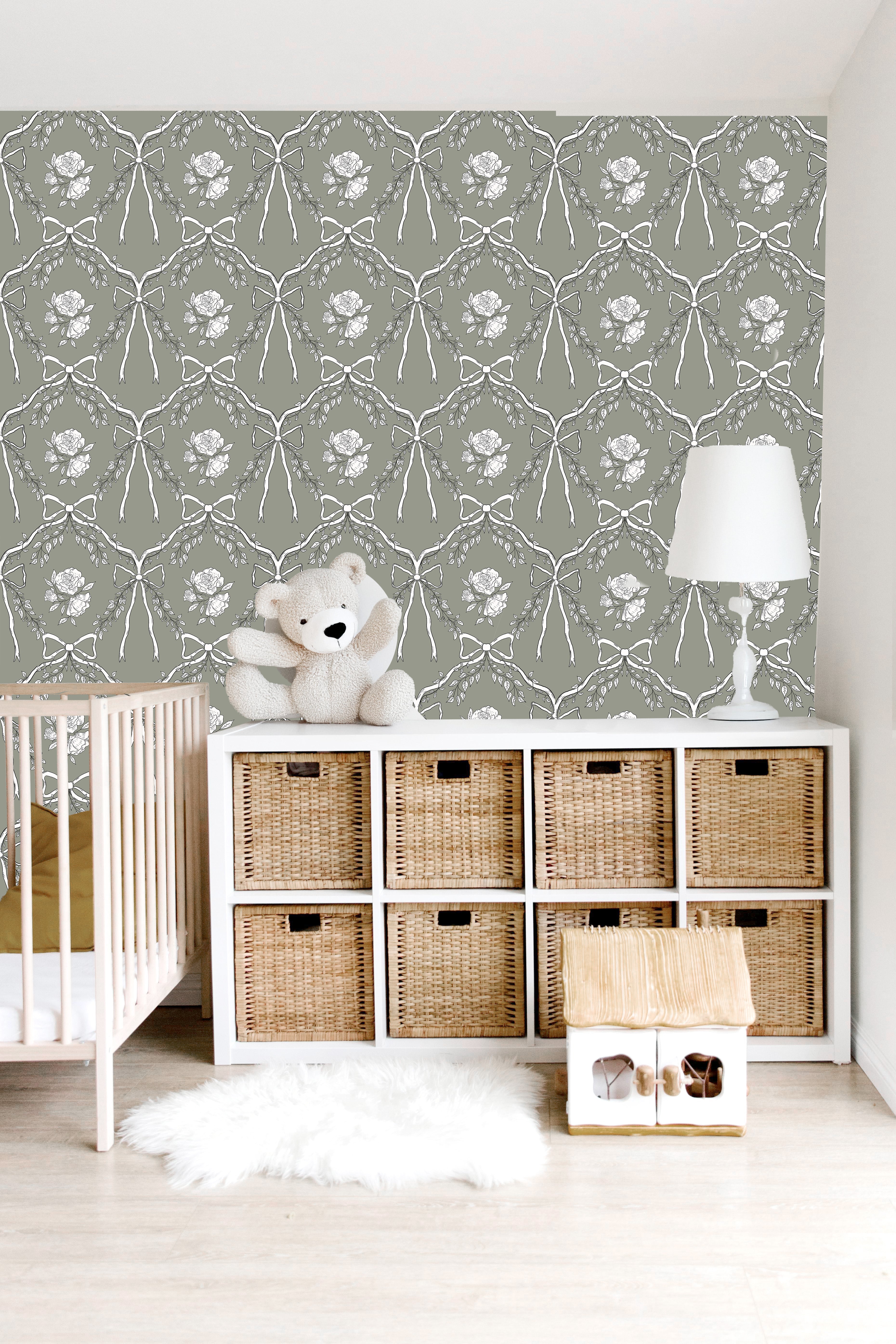 Lysa Wallpaper By Painted Hawk Design