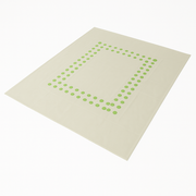 Embroidered Pillowcase - Green Dots