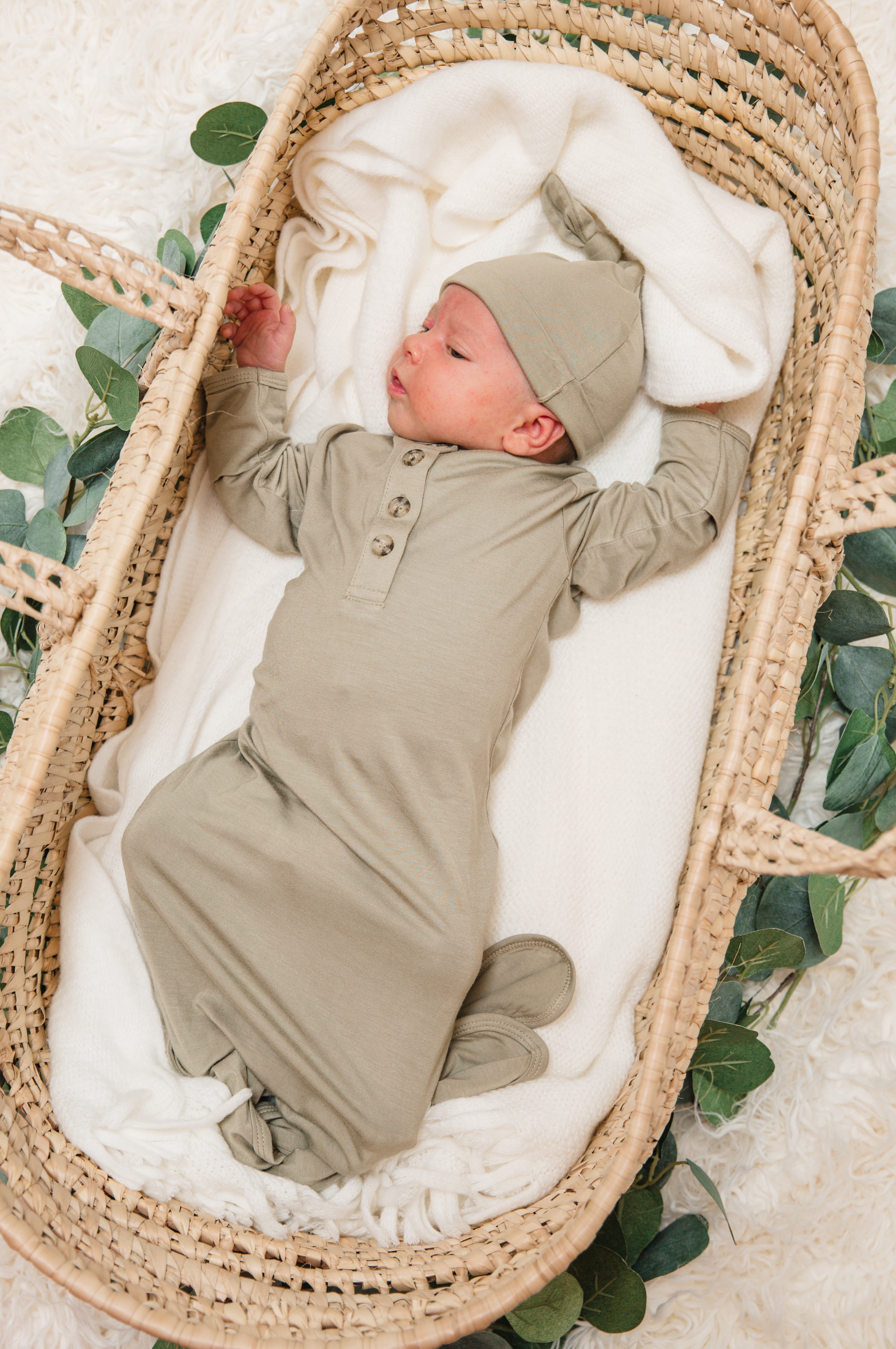 Luxe Bamboo Newborn Gown Set