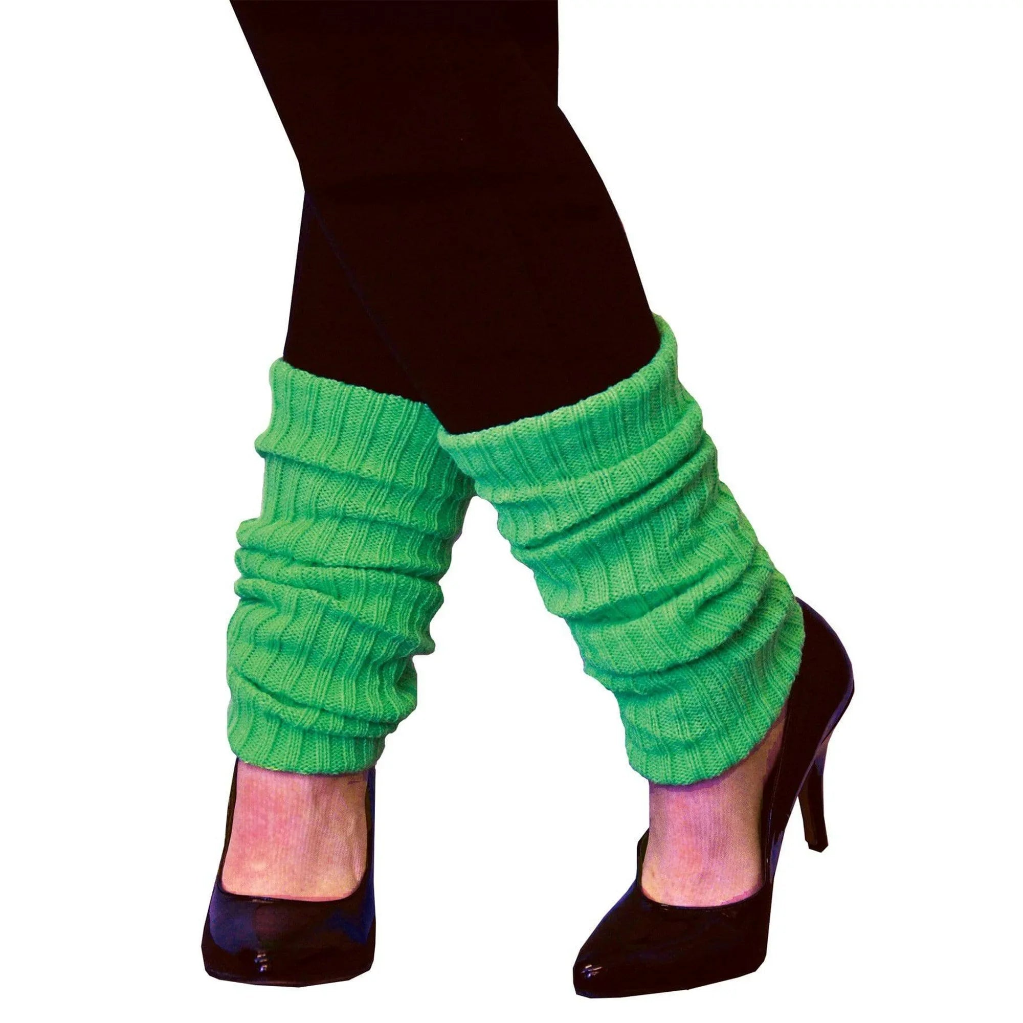 80s-style Leg Warmers Yellow, Standard Size