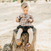 Greta T-strap - Dark Brown
