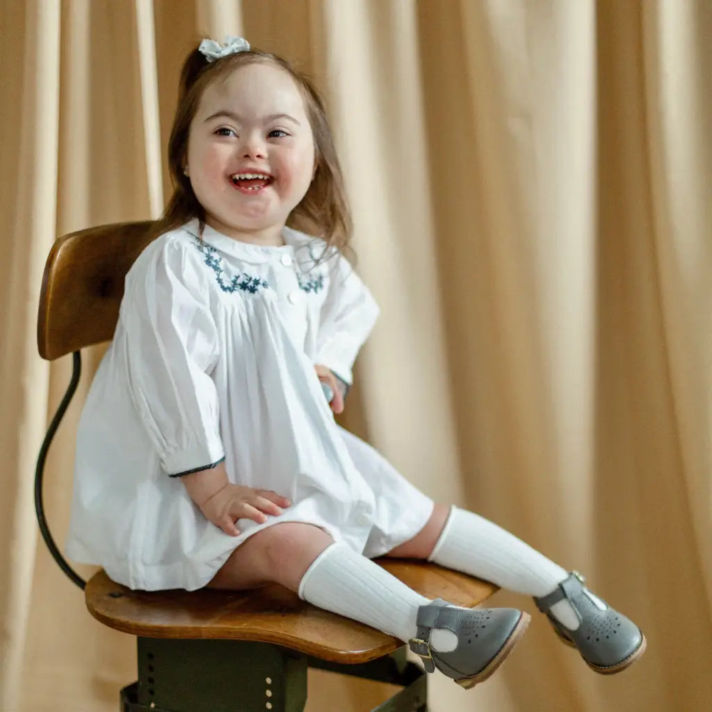 Greta T-strap - Heron