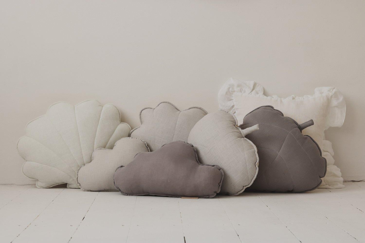 Linen Grey Cloud Pillow