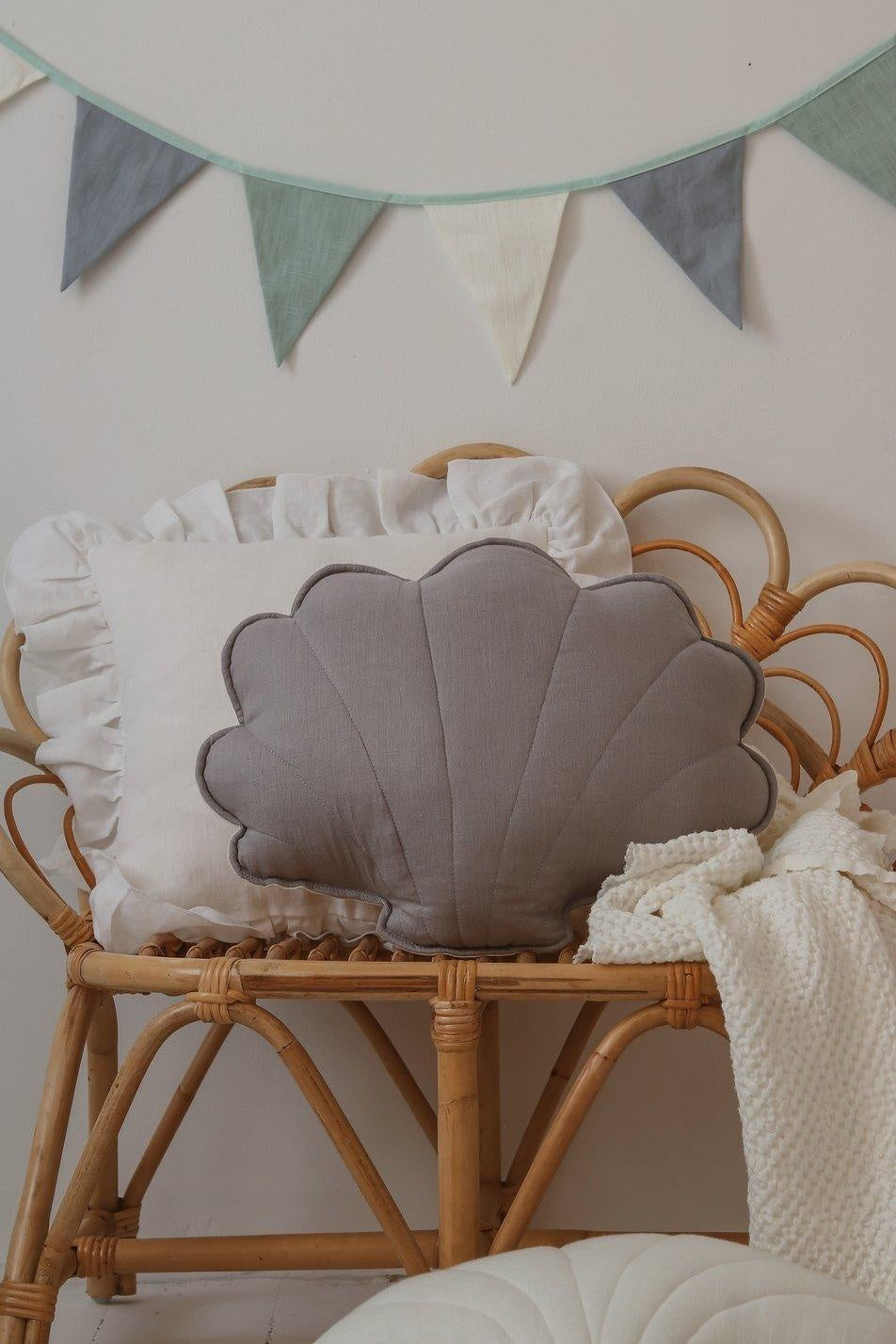 Linen Gray Shell Pillow