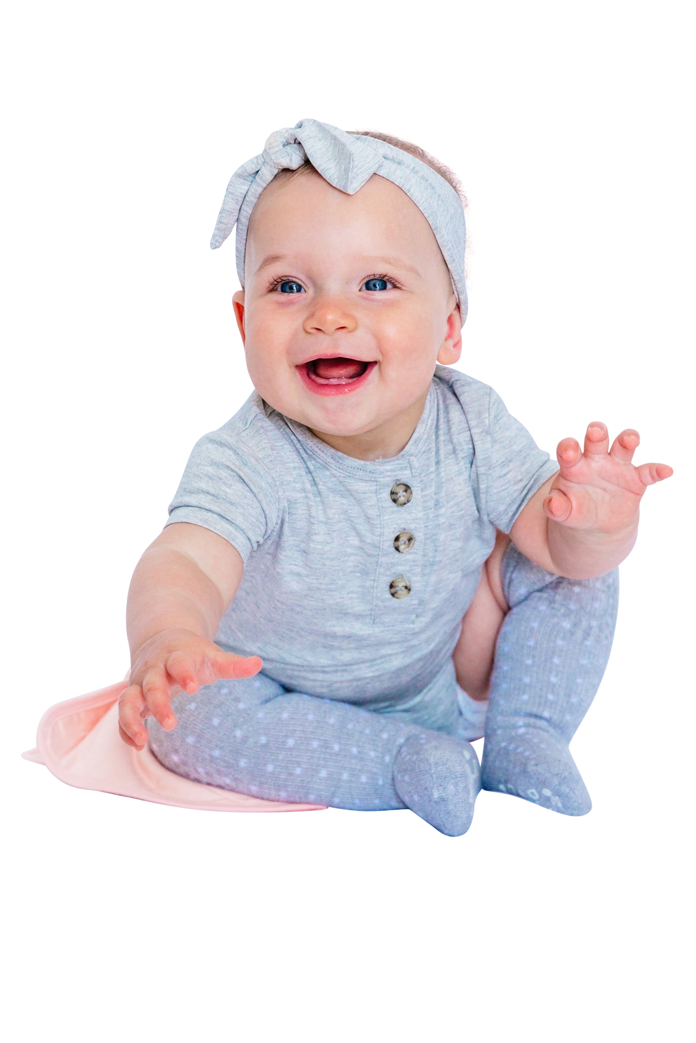 Bamboo Short Sleeve 3 Button Onesie