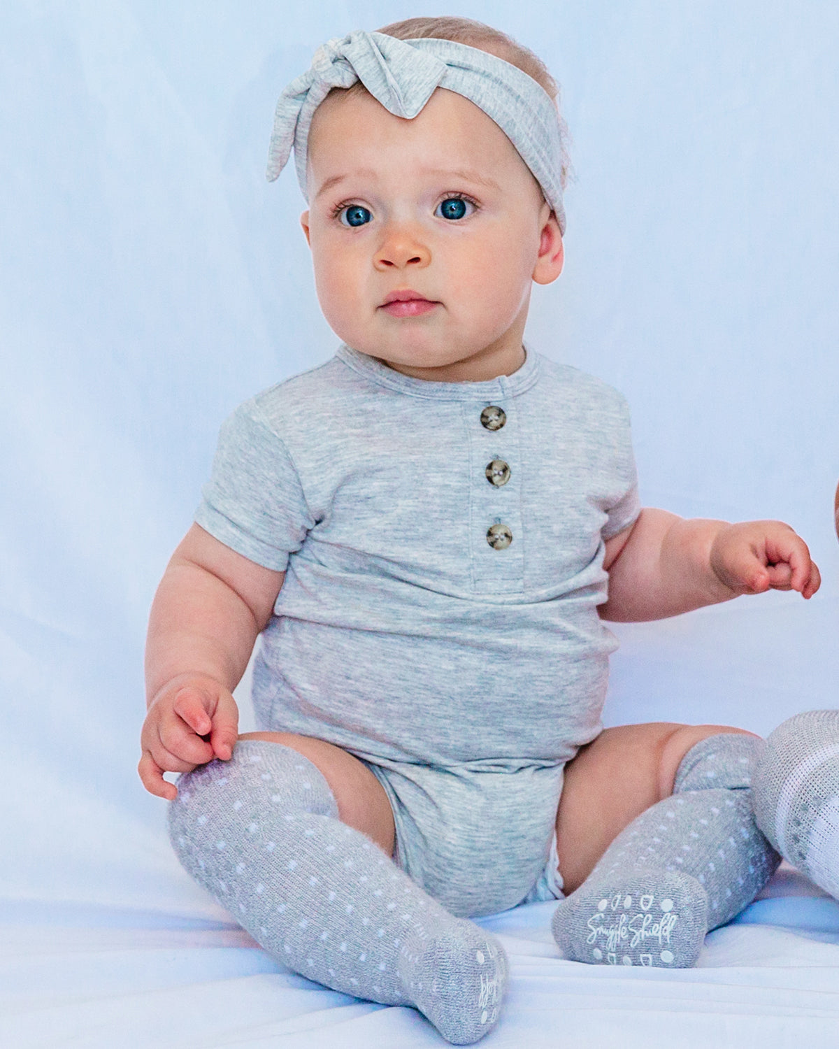 Bamboo Short Sleeve 3 Button Onesie