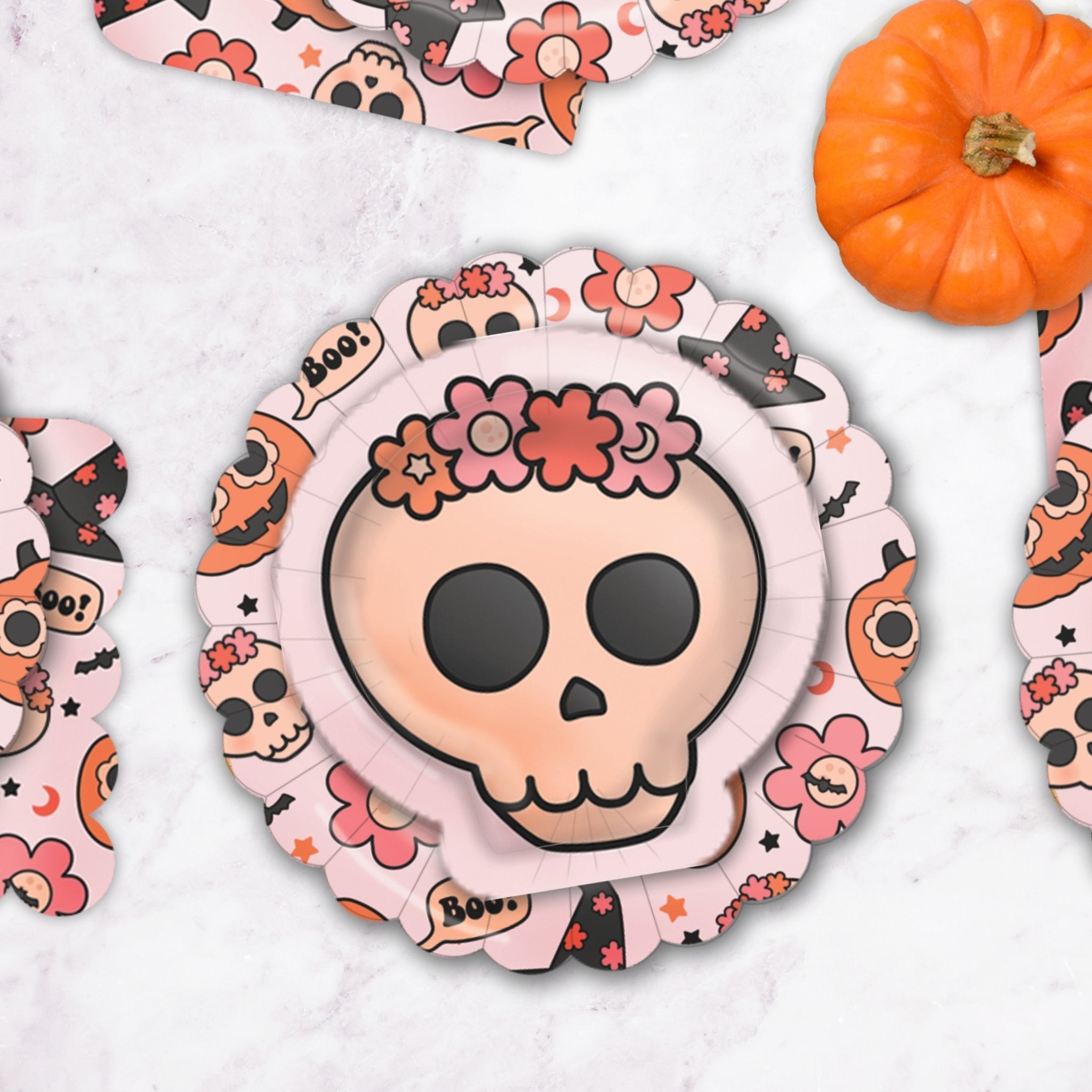 Groovy Halloween Icon Plates