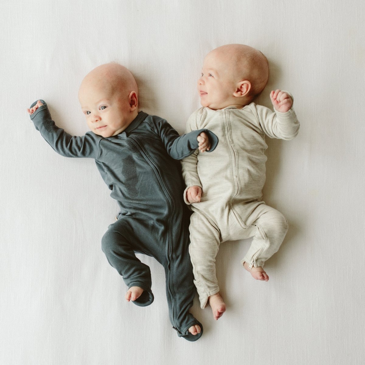 Grow With You Footie | Storm Gray