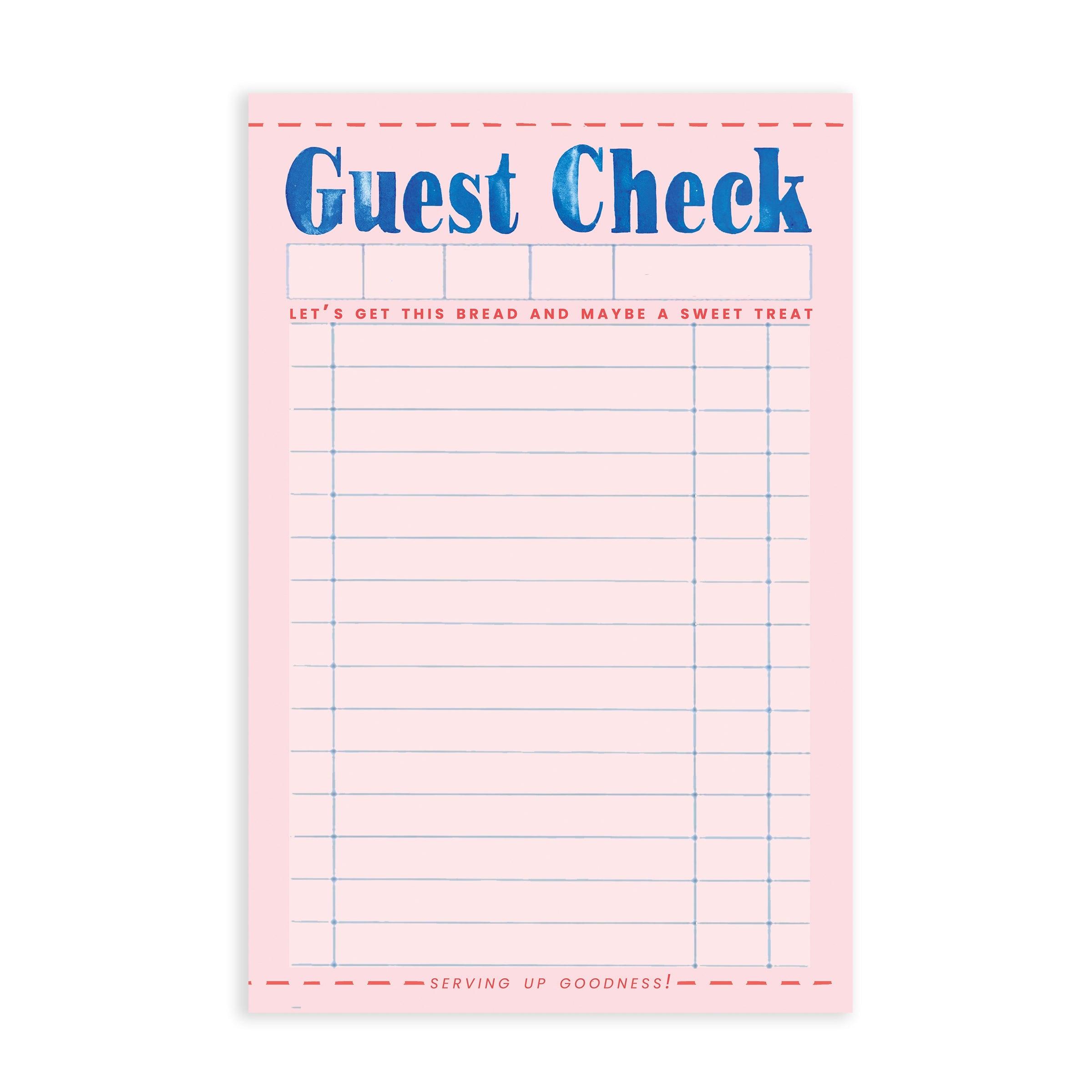 Guest Check Notepad