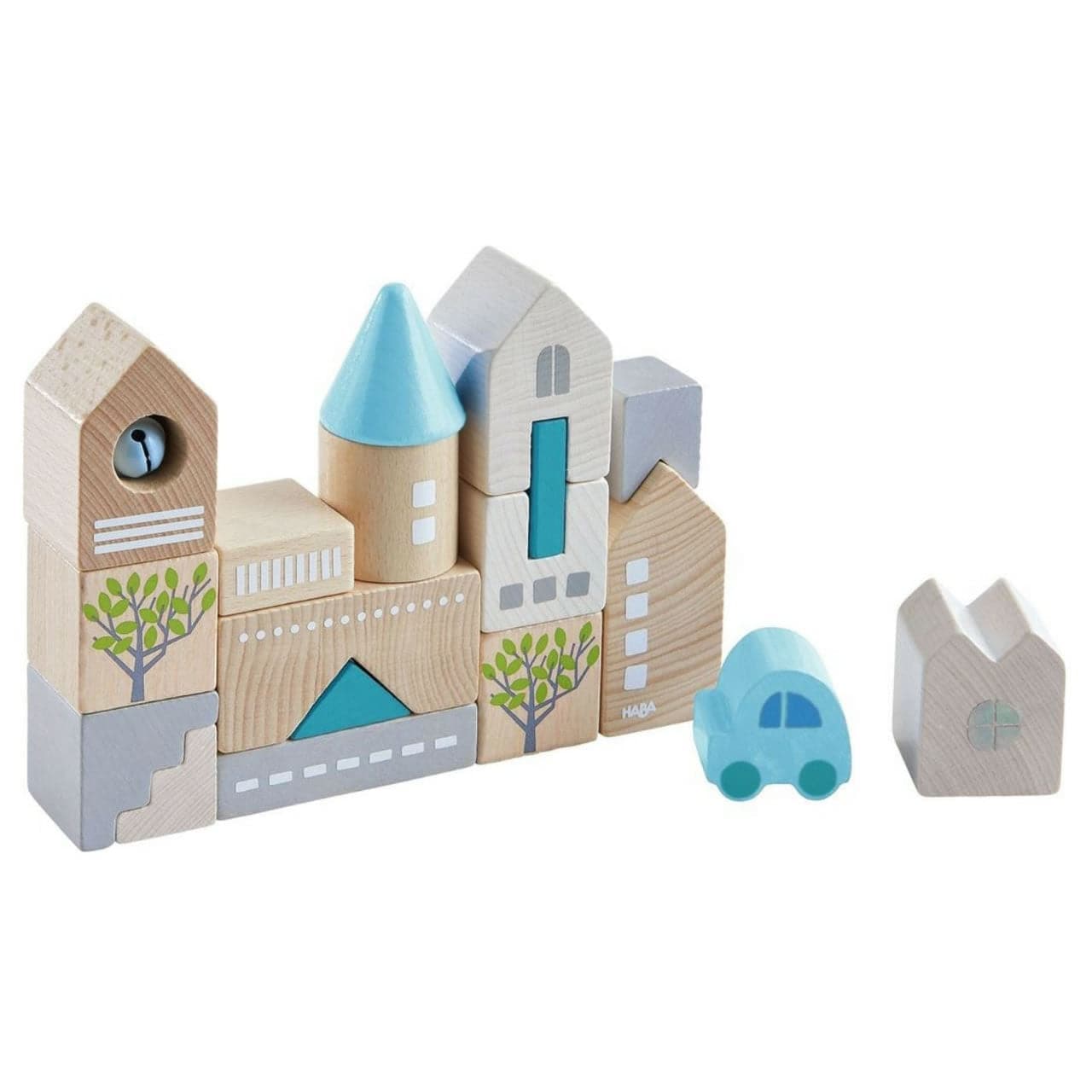 Bad Rodach 18 Piece Wooden Building Blocks