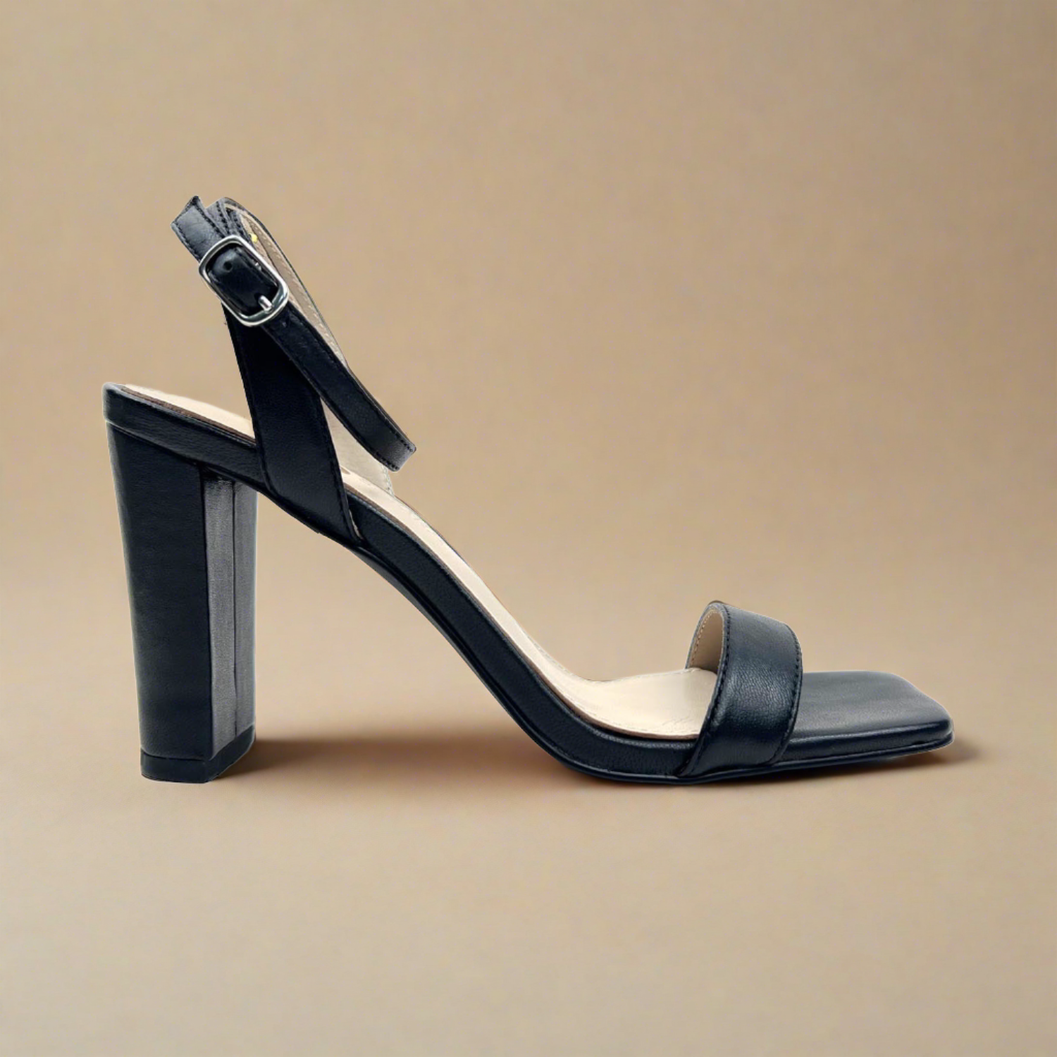 Hailey Dress Sandal In Black Leather