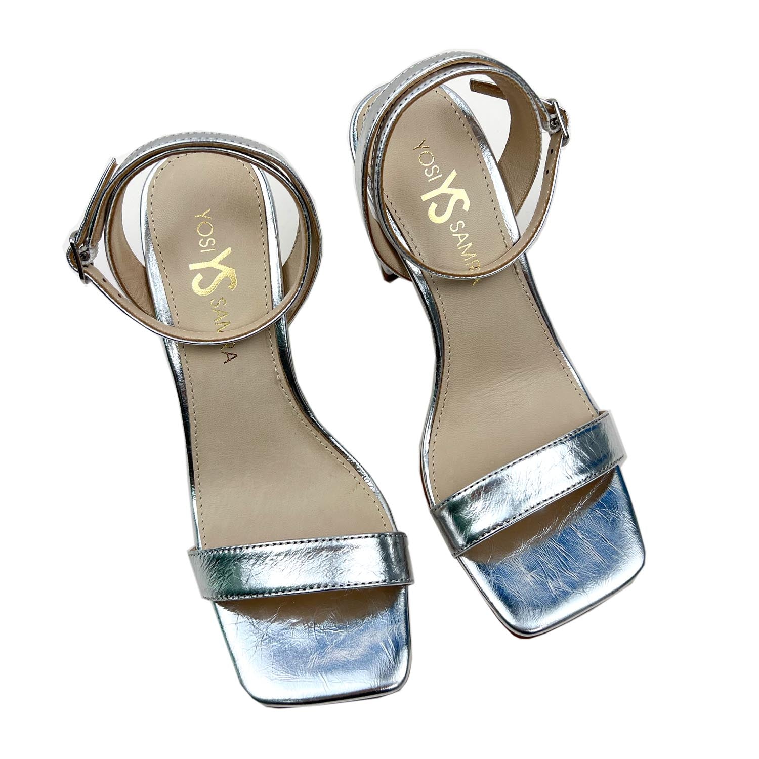 Hailey Dress Sandal In Silver Leather
