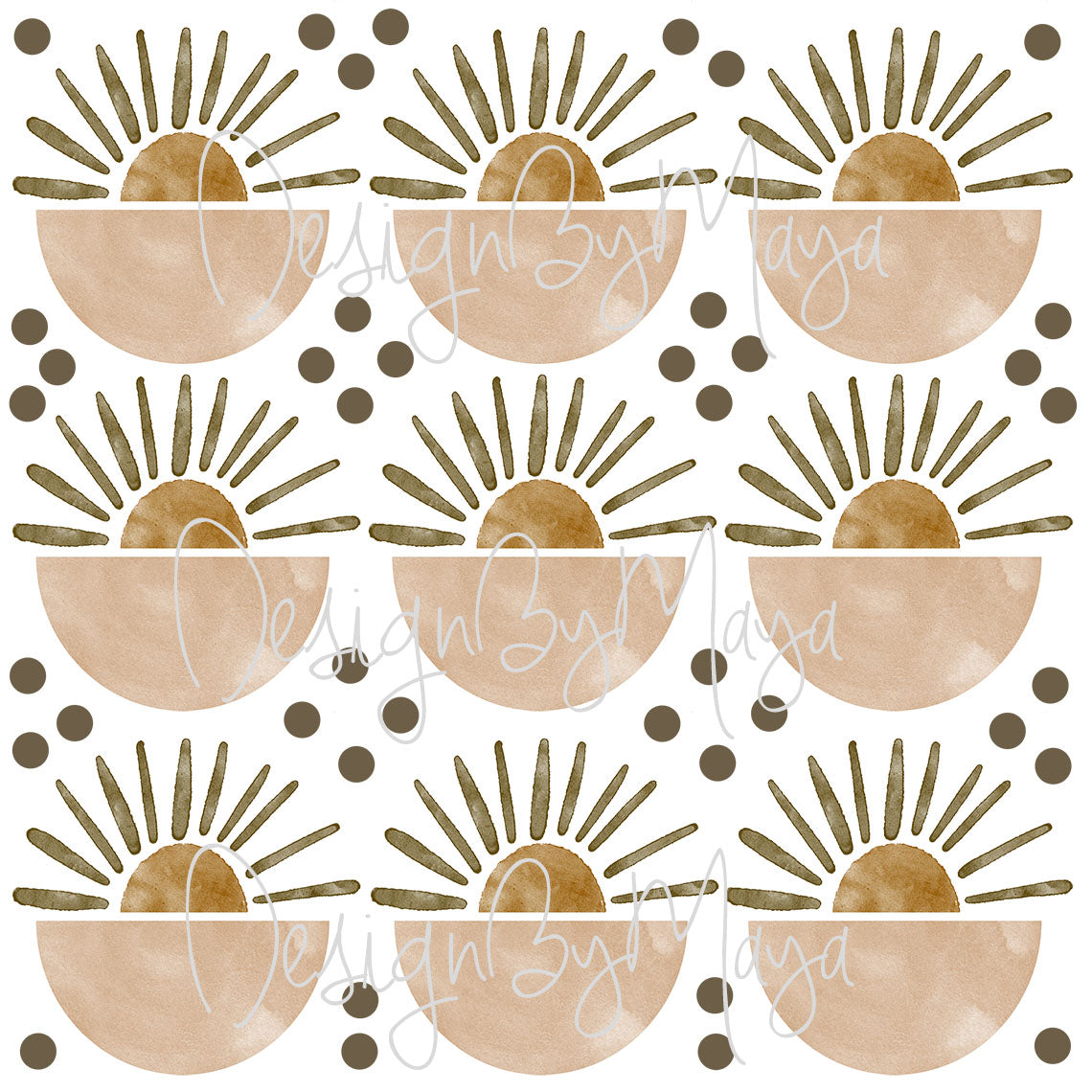 Boho Sunshines - Fabric Nursery Wall Art Decals