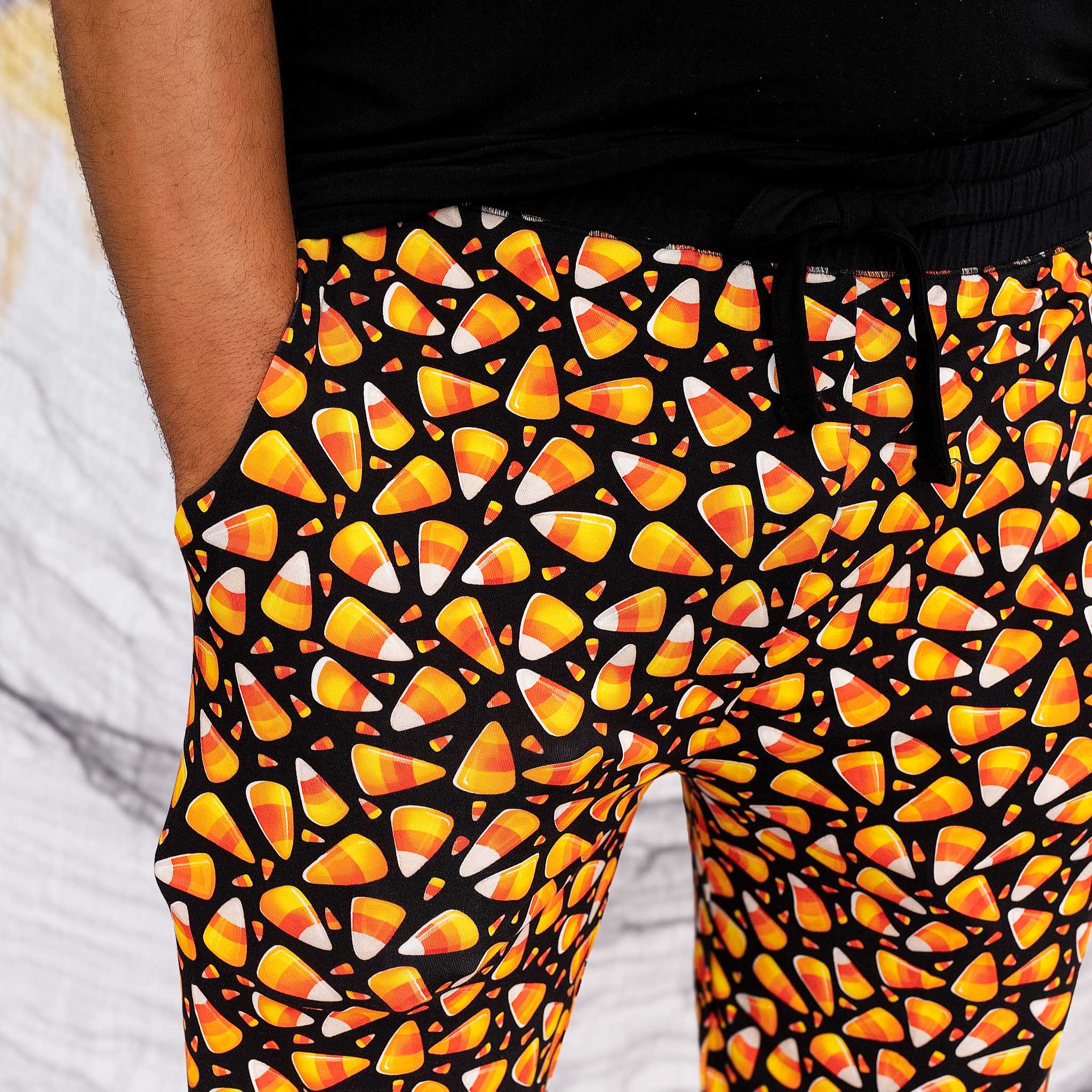 Halloween | Candy Corn | Men’s Bamboo Lounge Pants