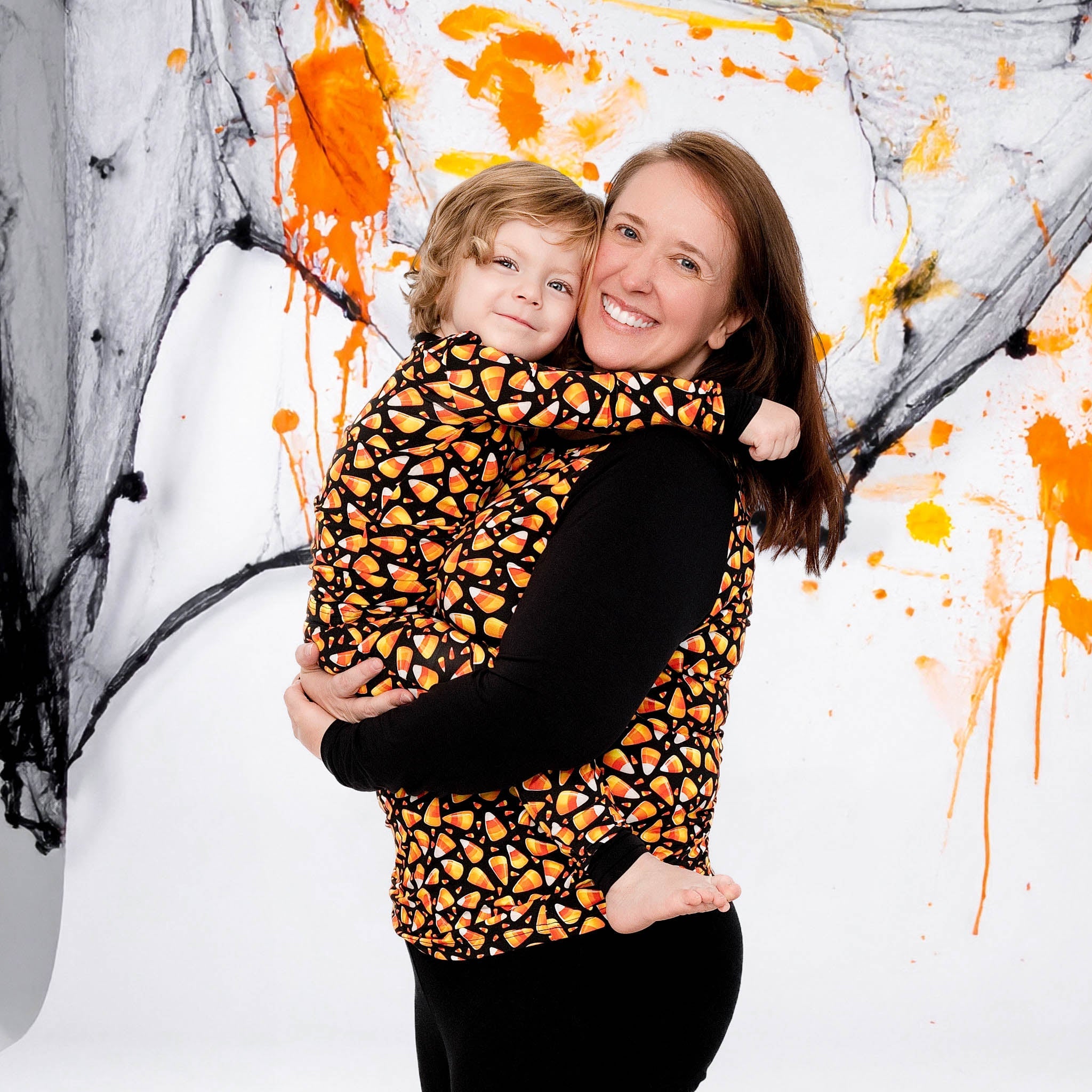 Halloween | Candy Corn | Adult Bamboo Raglan Top
