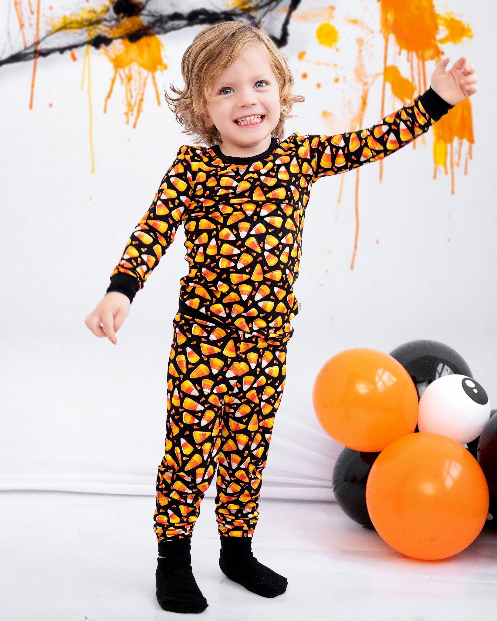 Halloween | Candy Corn | Bamboo Two-piece Pajamas