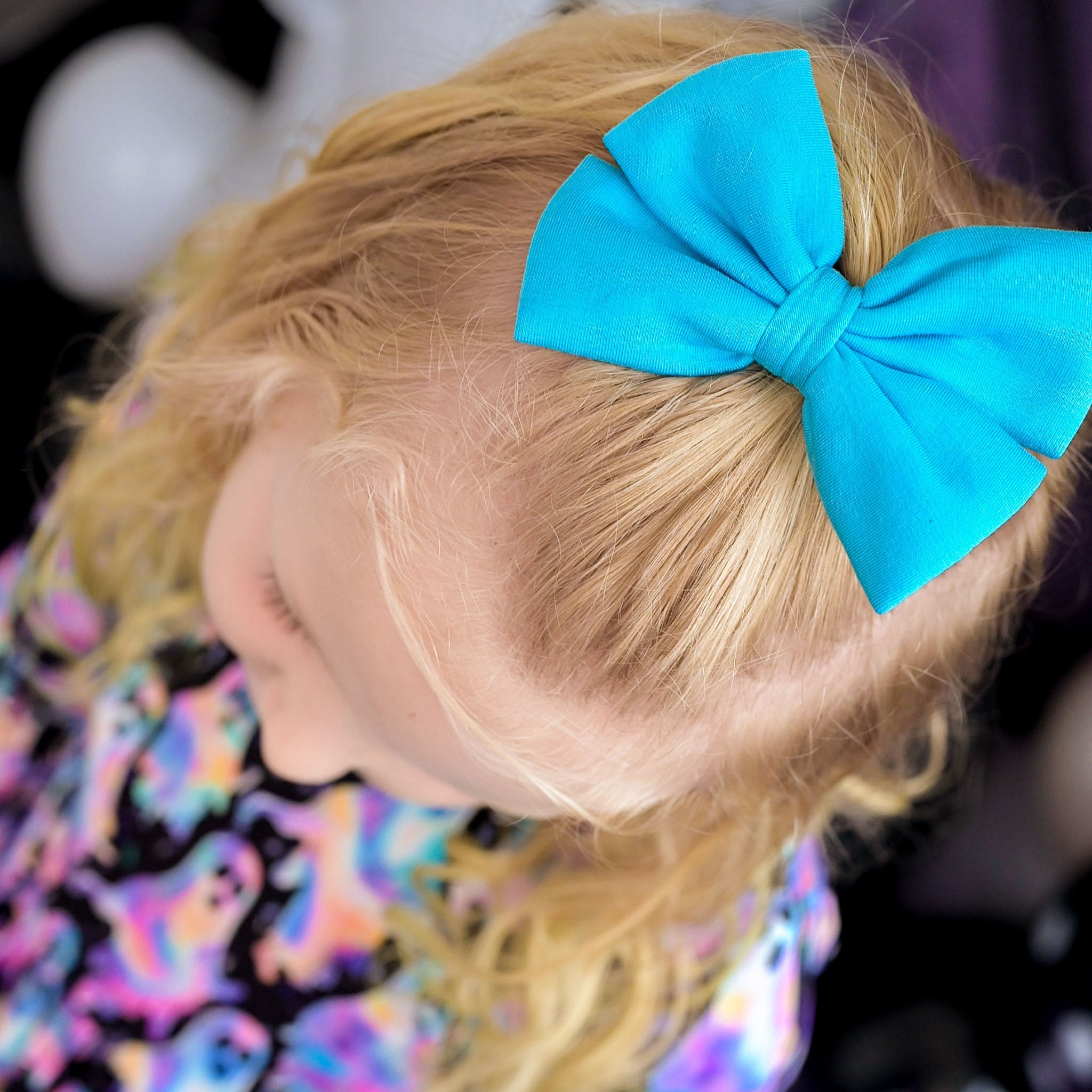 Halloween | Phantom Blue | Kids Clip Bow