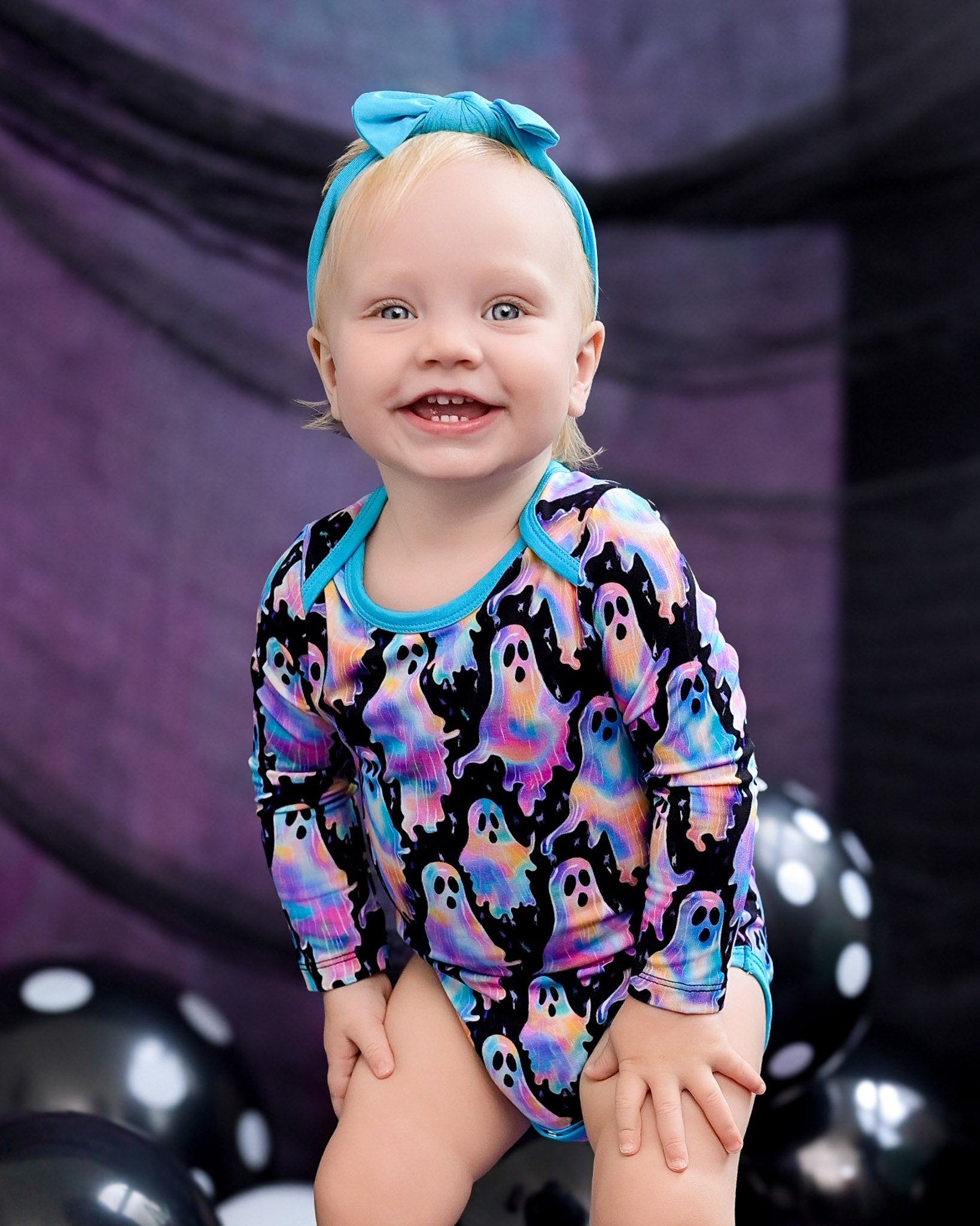 Halloween | Ghoulish Ghosts | Bamboo Baby Onesie