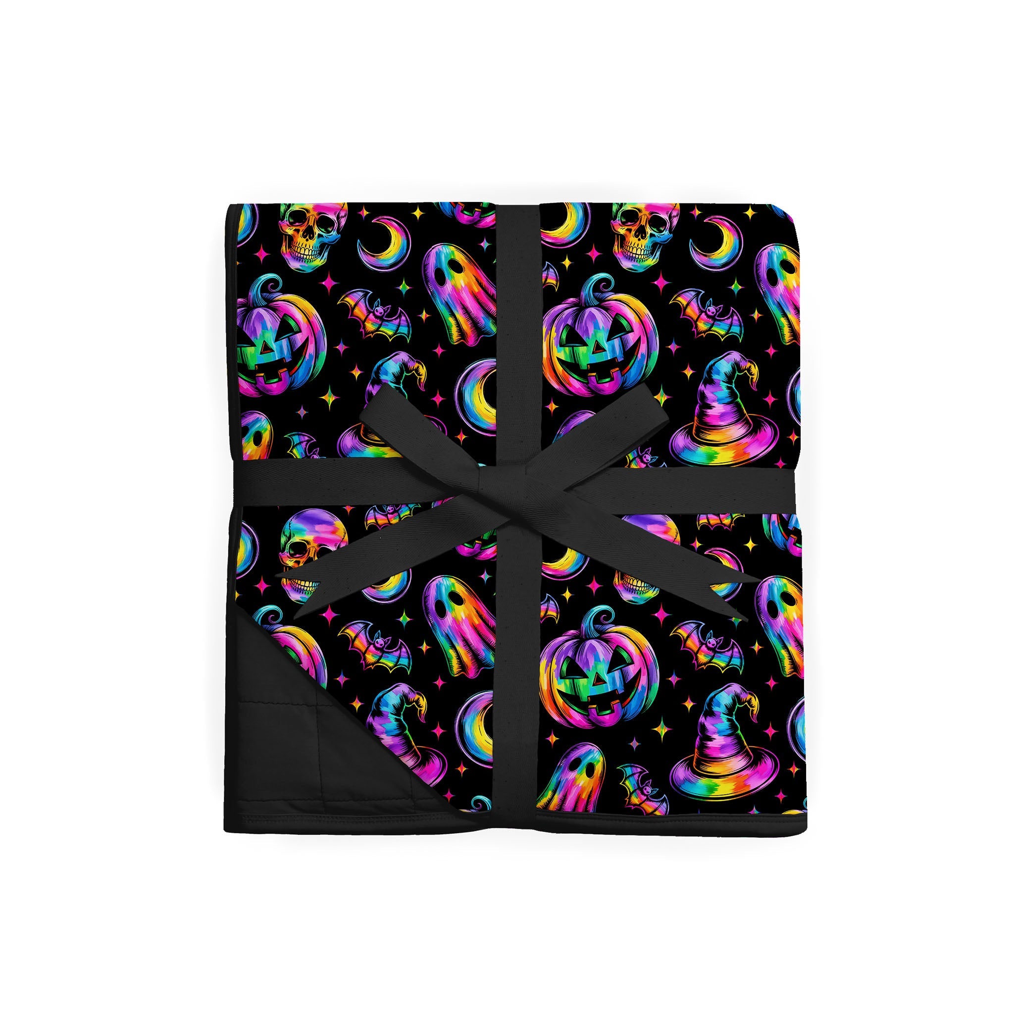 Halloween | Rainbow Haunts | Bamboo Quilted Toddler Blanket