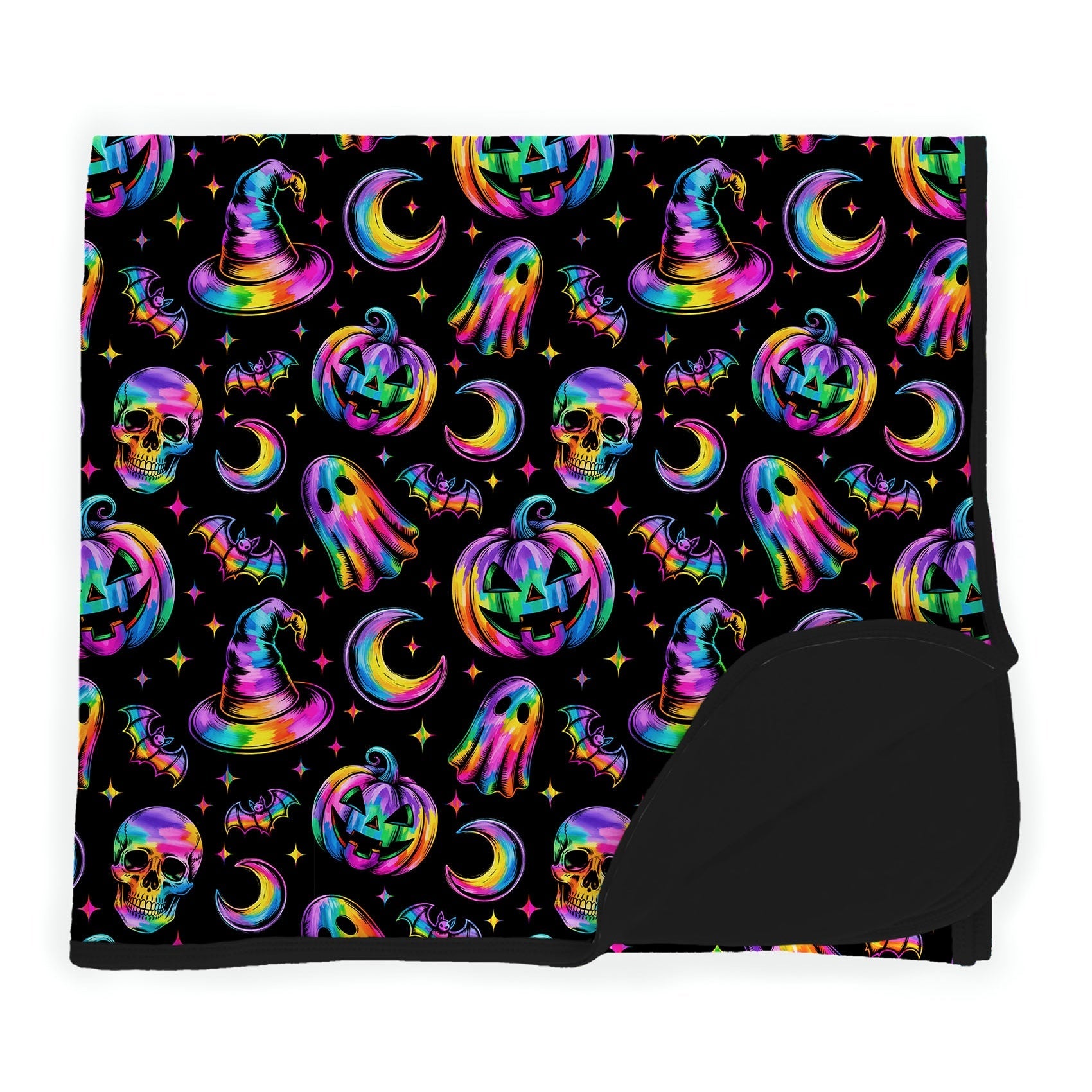 Halloween | Rainbow Haunts | Bamboo Double Layer Toddler Blanket