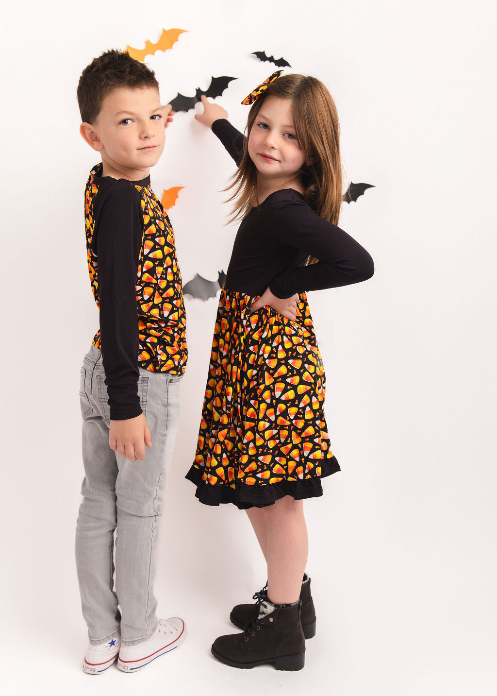 Halloween | Candy Corn | Bamboo Raglan Tee