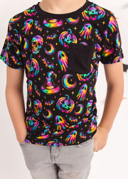 Halloween | Rainbow Haunts | Bamboo Pocket Tee