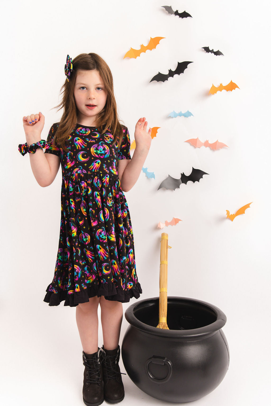 Halloween | Rainbow Haunts | Bamboo Scrunchie