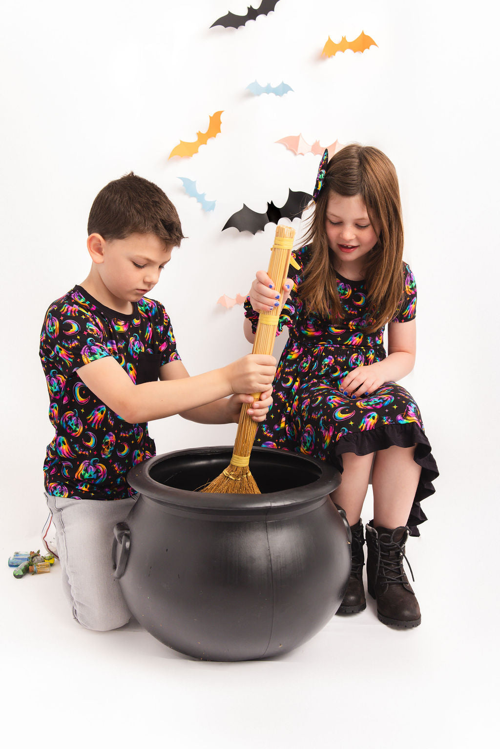 Halloween | Rainbow Haunts | Bamboo Pocket Tee