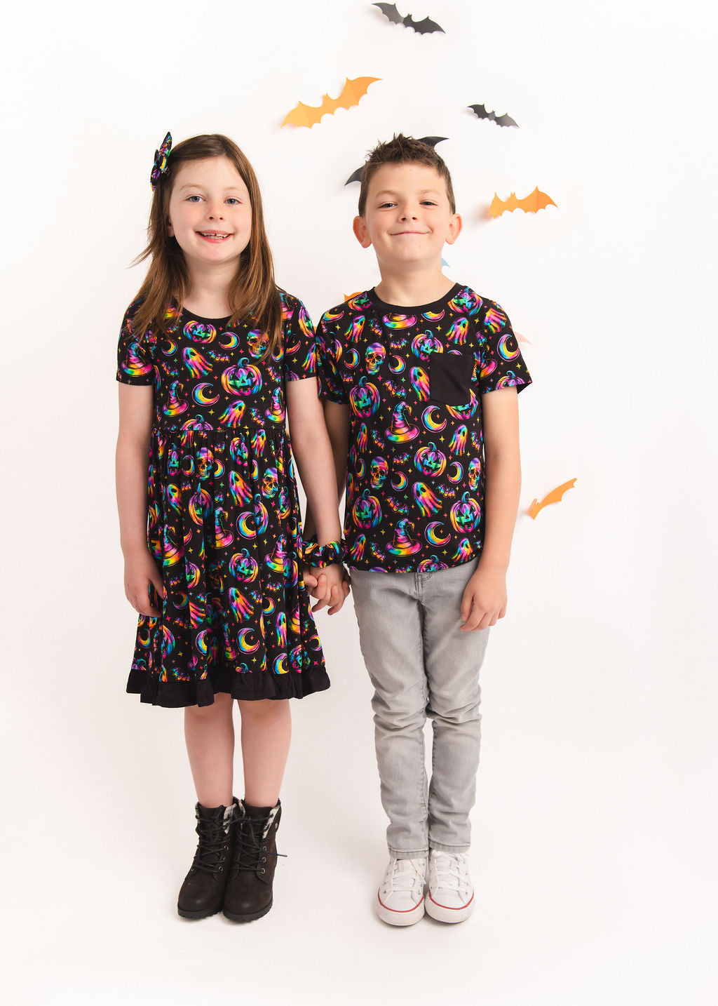 Halloween | Rainbow Haunts | Bamboo Ruffle Twirl Dress