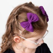 Halloween | Potion Purple | Pigtail Clip Bows