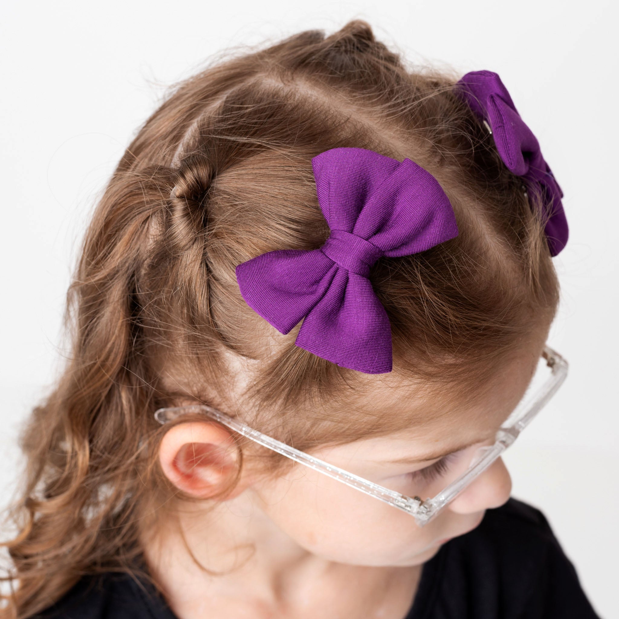 Halloween | Potion Purple | Pigtail Clip Bows