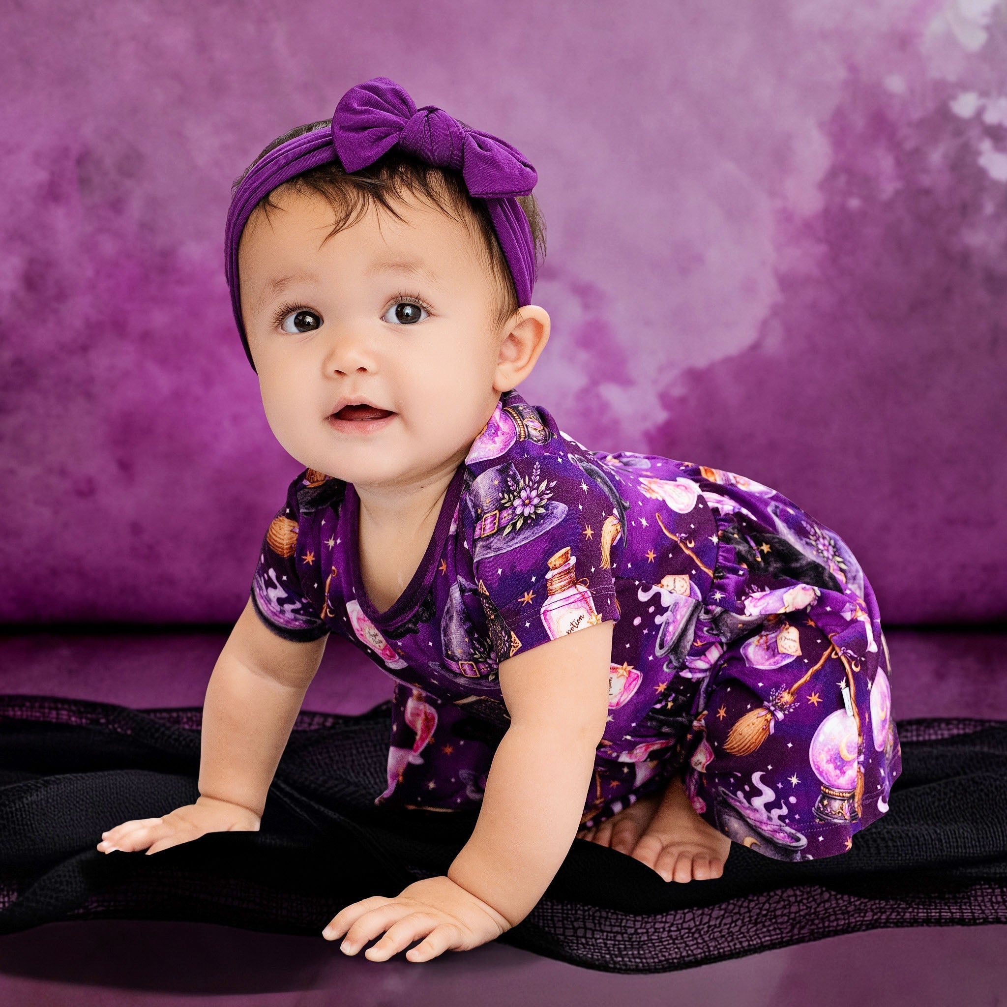 Halloween | Witches’ Brew | Bamboo Baby Bodysuit Dress