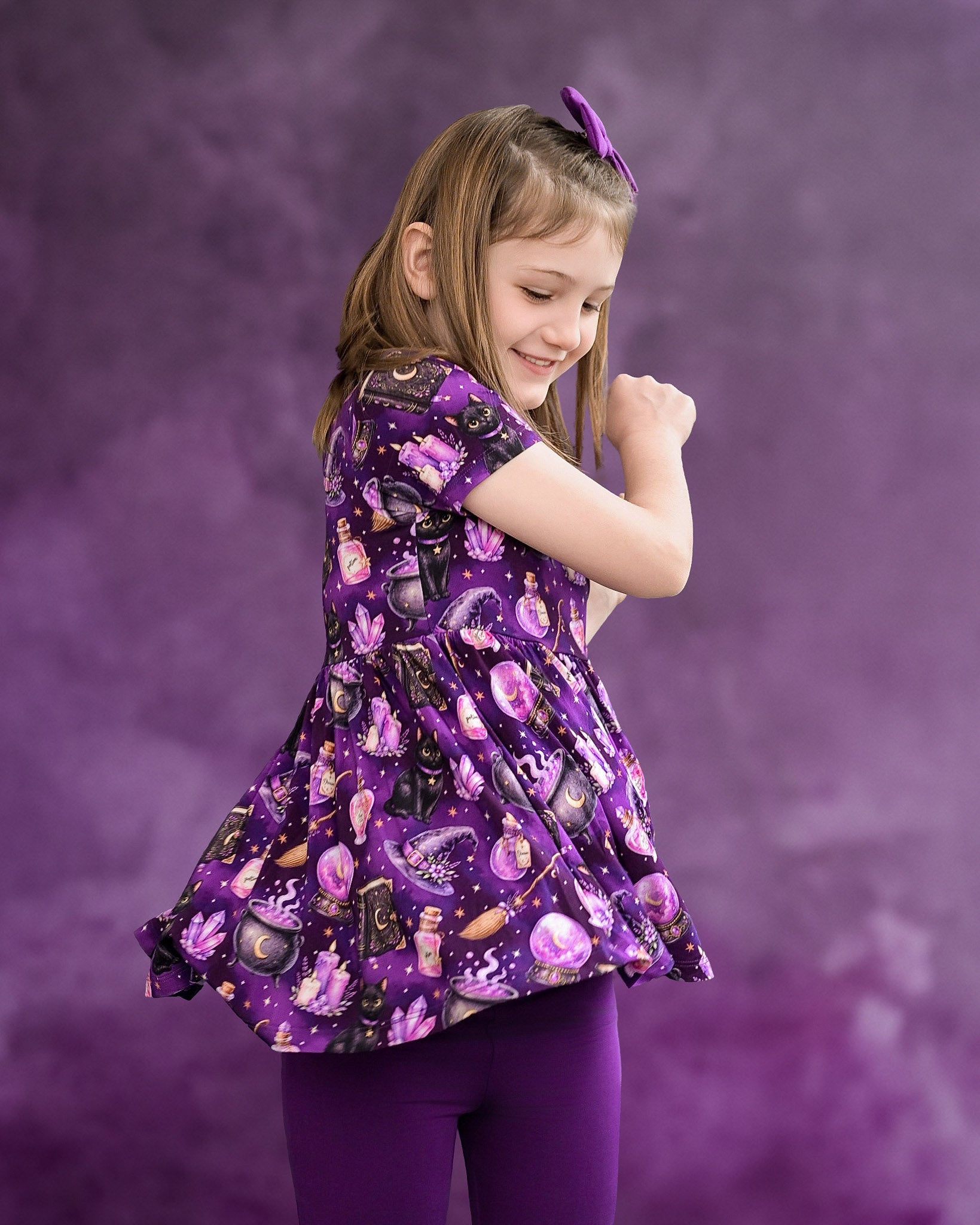 Halloween | Witches’ Brew | Bamboo Peplum & Leggings Set