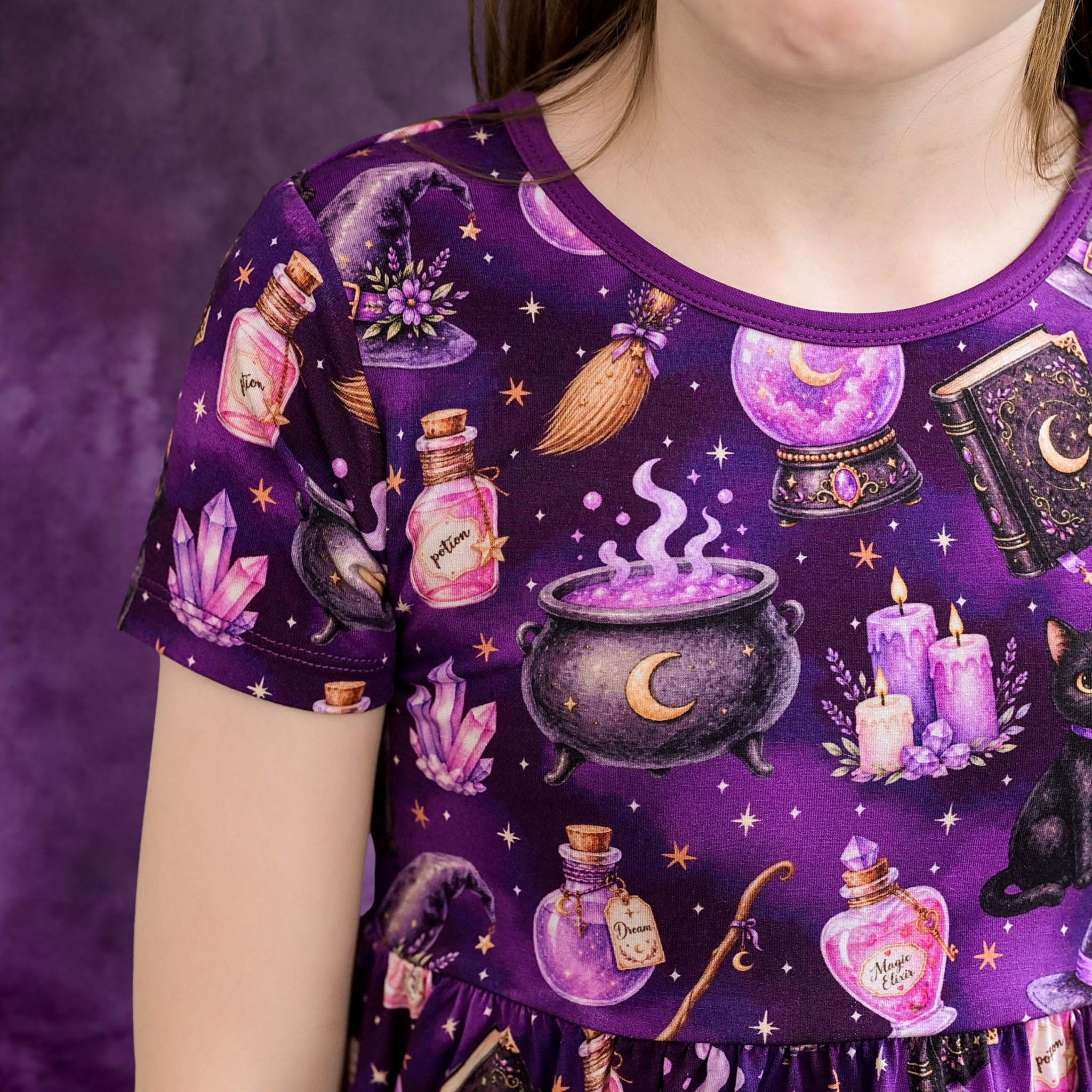 Halloween | Witches’ Brew | Bamboo Peplum & Leggings Set