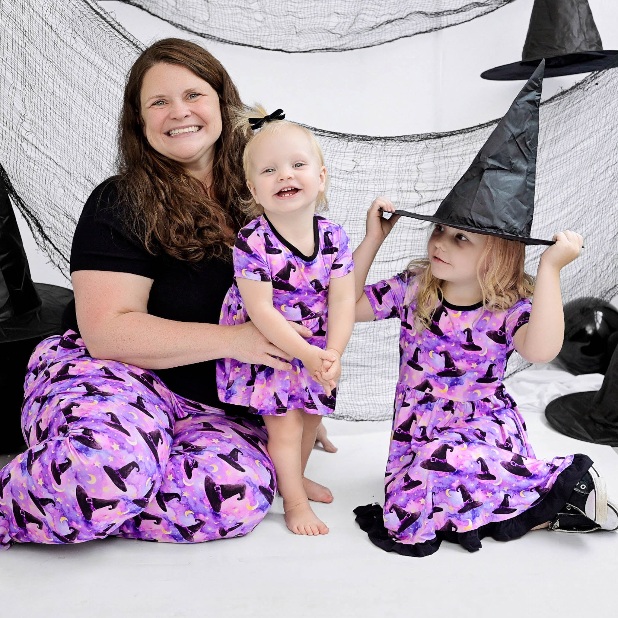 Halloween | Starry Witch Hats | Women’s Bamboo Joggers
