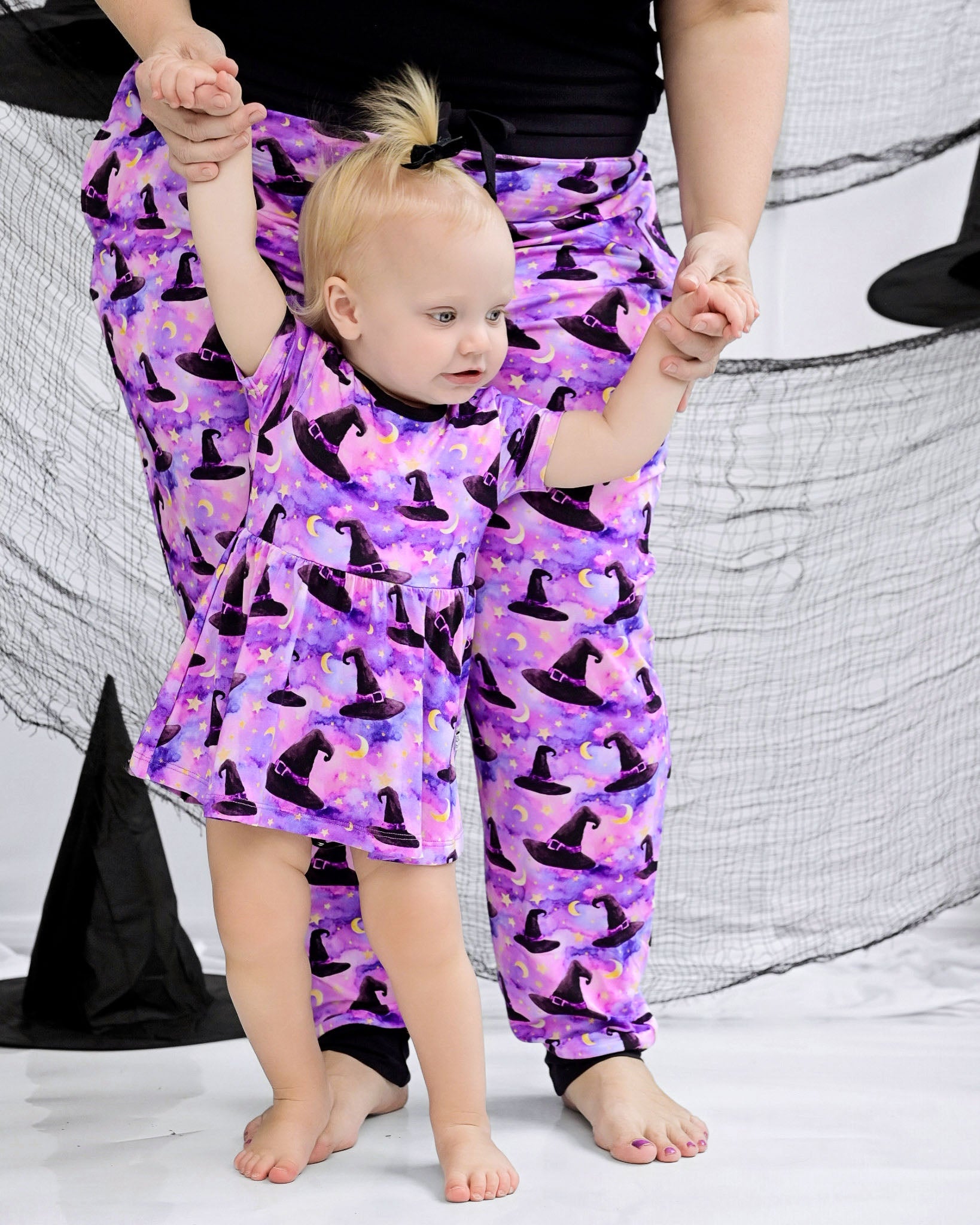 Halloween | Starry Witch Hats | Women’s Bamboo Joggers