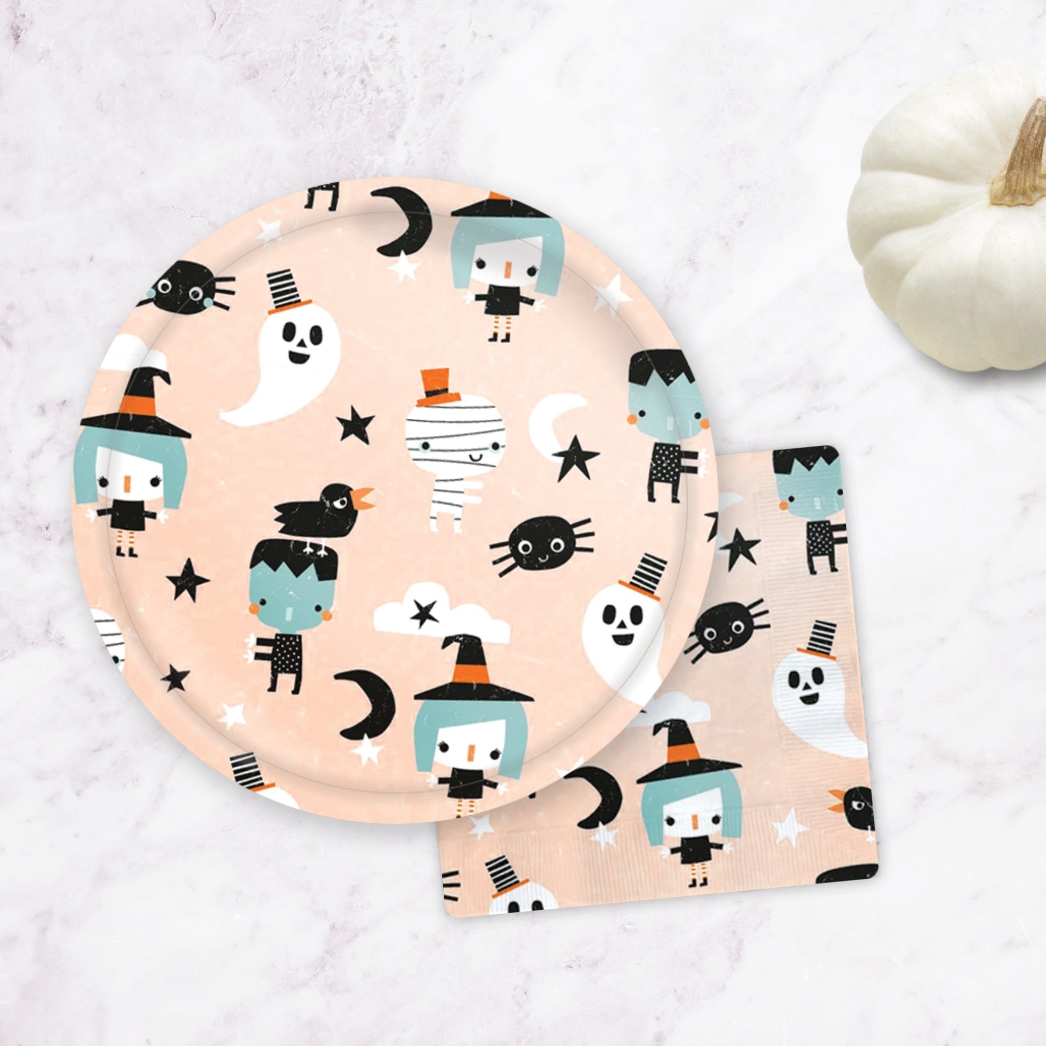 Halloween Friends Icon Paper Plates