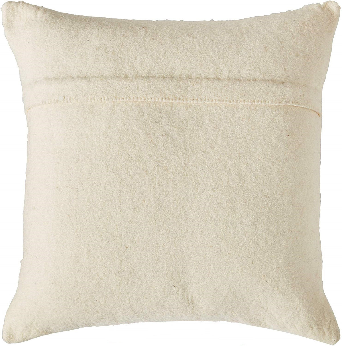 Hand Felted Wool Christmas Pillow –cream Wreath – 20"