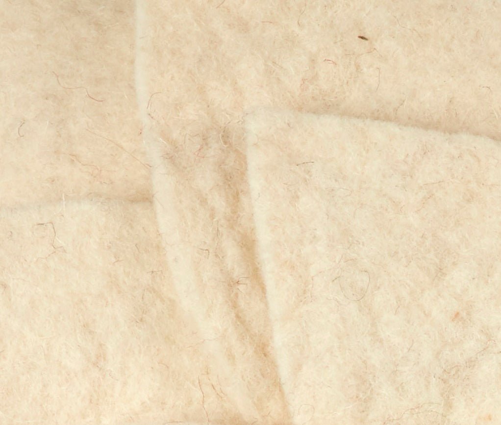 Hand Felted Wool Pillow - Cream 3d Flower Cream – 20"