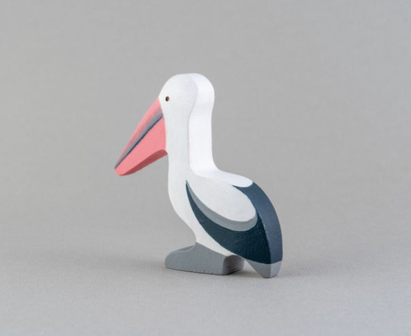 Mikheev Handmade Wood Pelican Statue