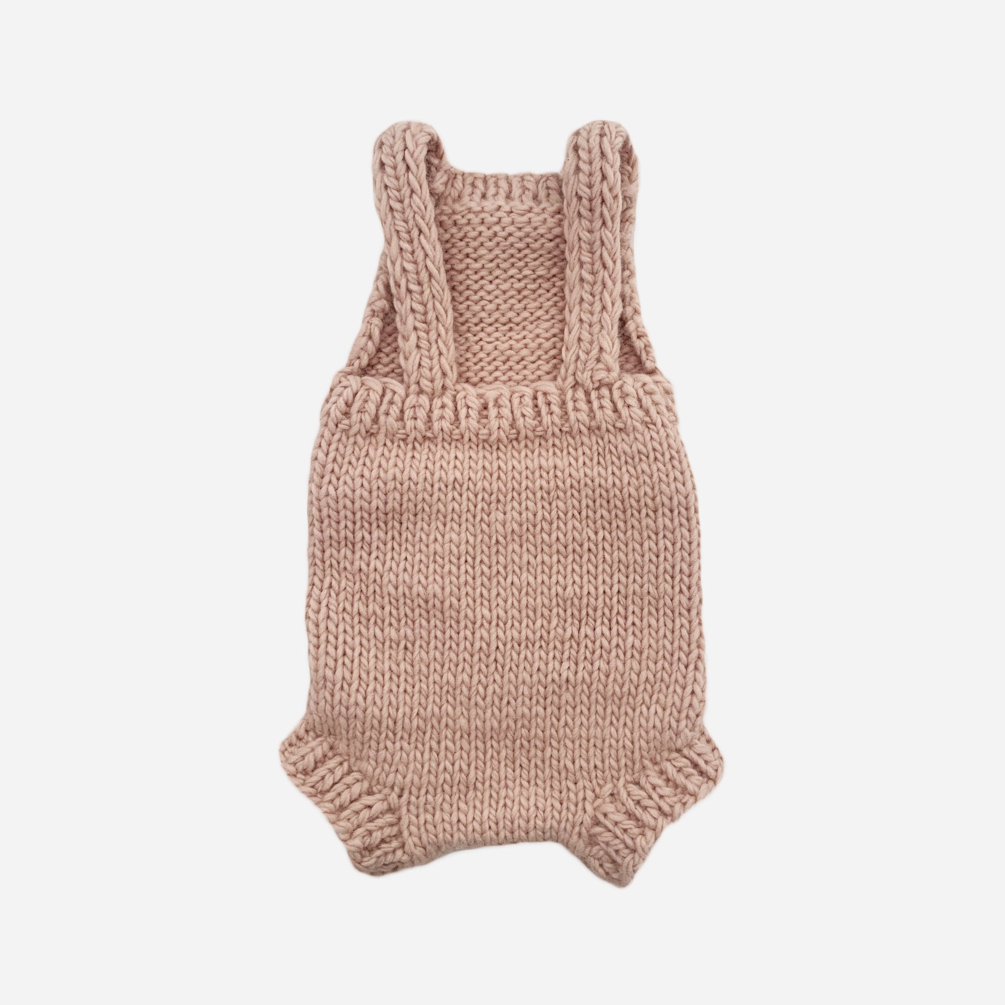 Hand-knit Romper, Blush