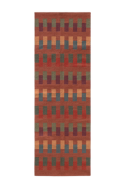 HANDLOOM RUNNER RUG INTERSECTING SIENNA